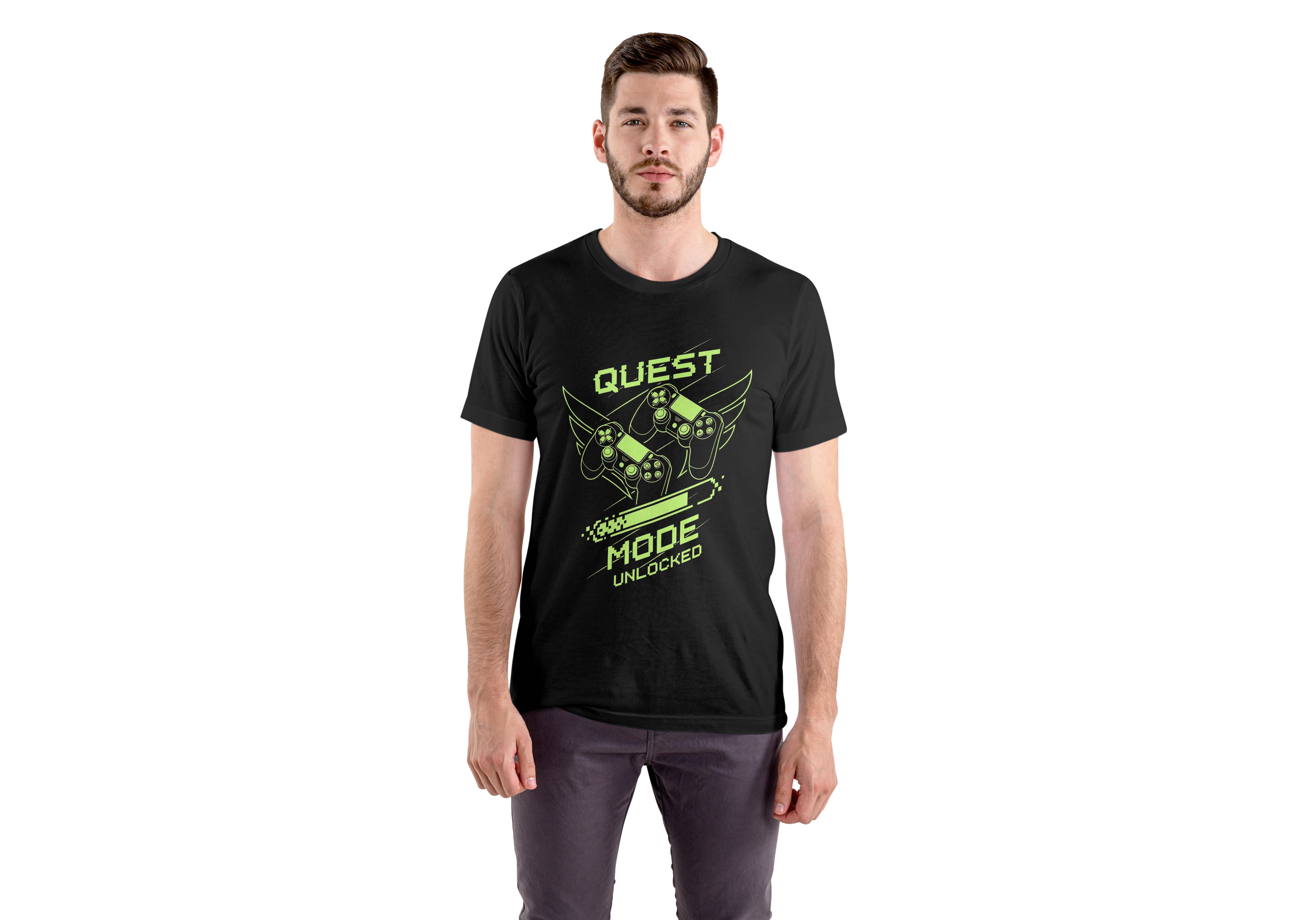 'Quest' Regular Fit T-Shirt for Men/Women