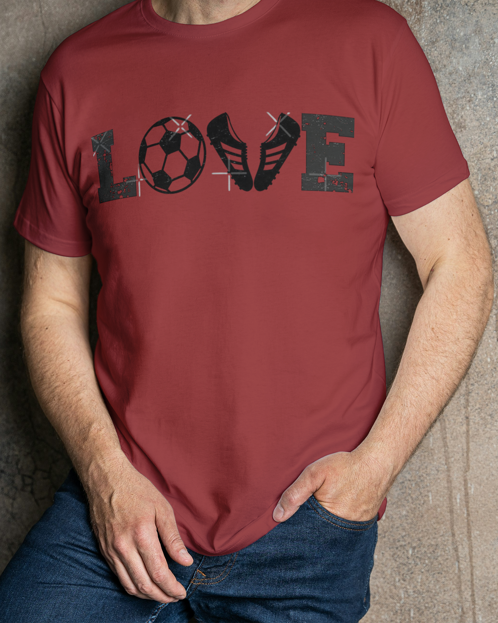 'LOVE' Regular Fit T-Shirt for Men/Women