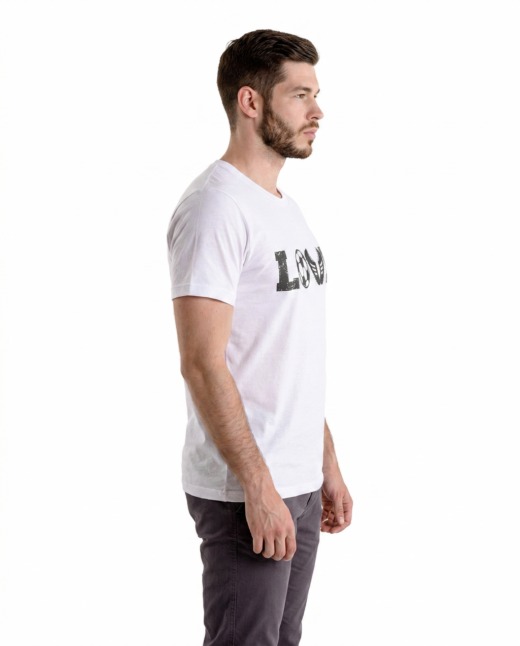 'LOVE' Regular Fit T-Shirt for Men/Women