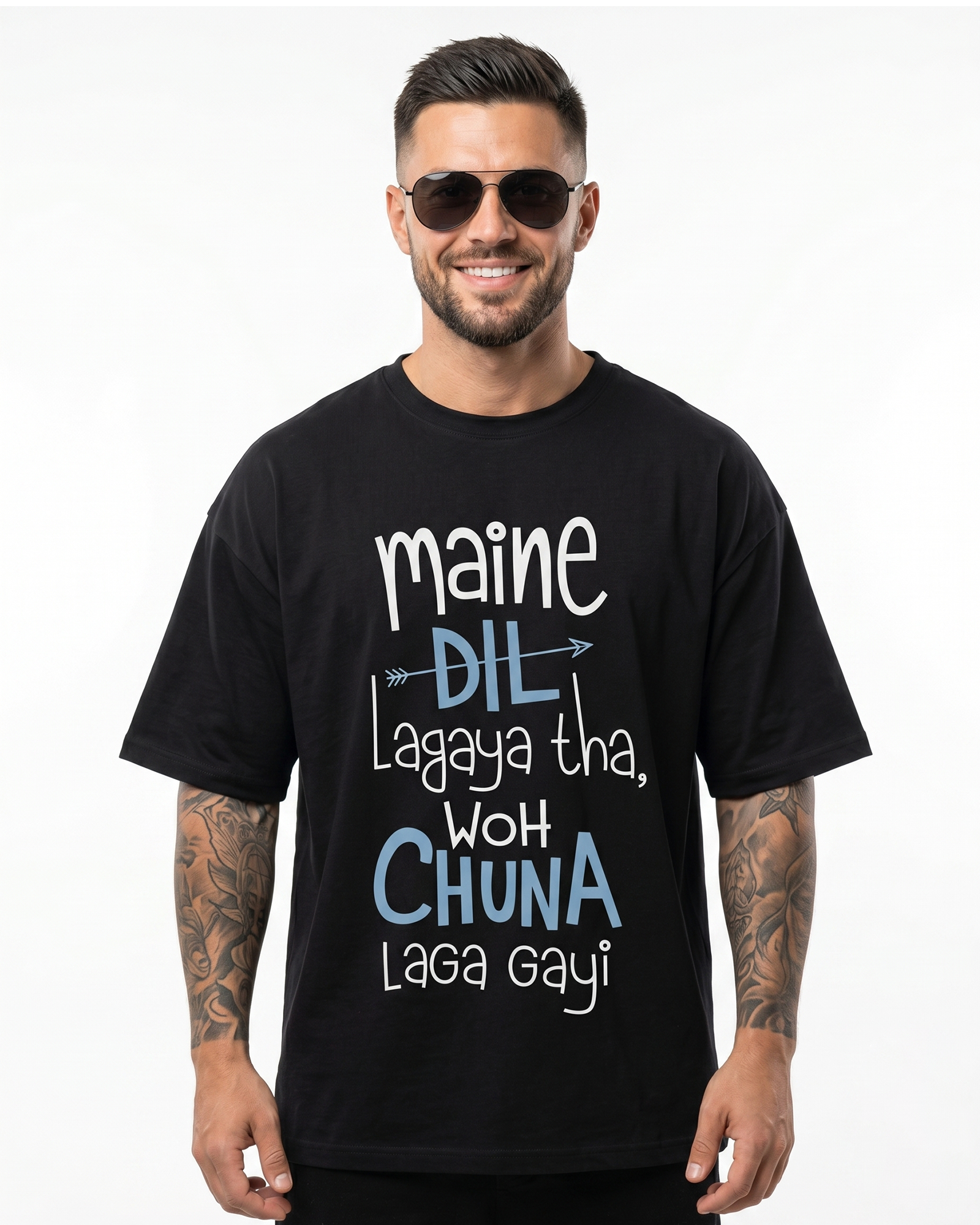'Maine Dil Lagaya Tha' Oversized T-Shirt for Men/Women