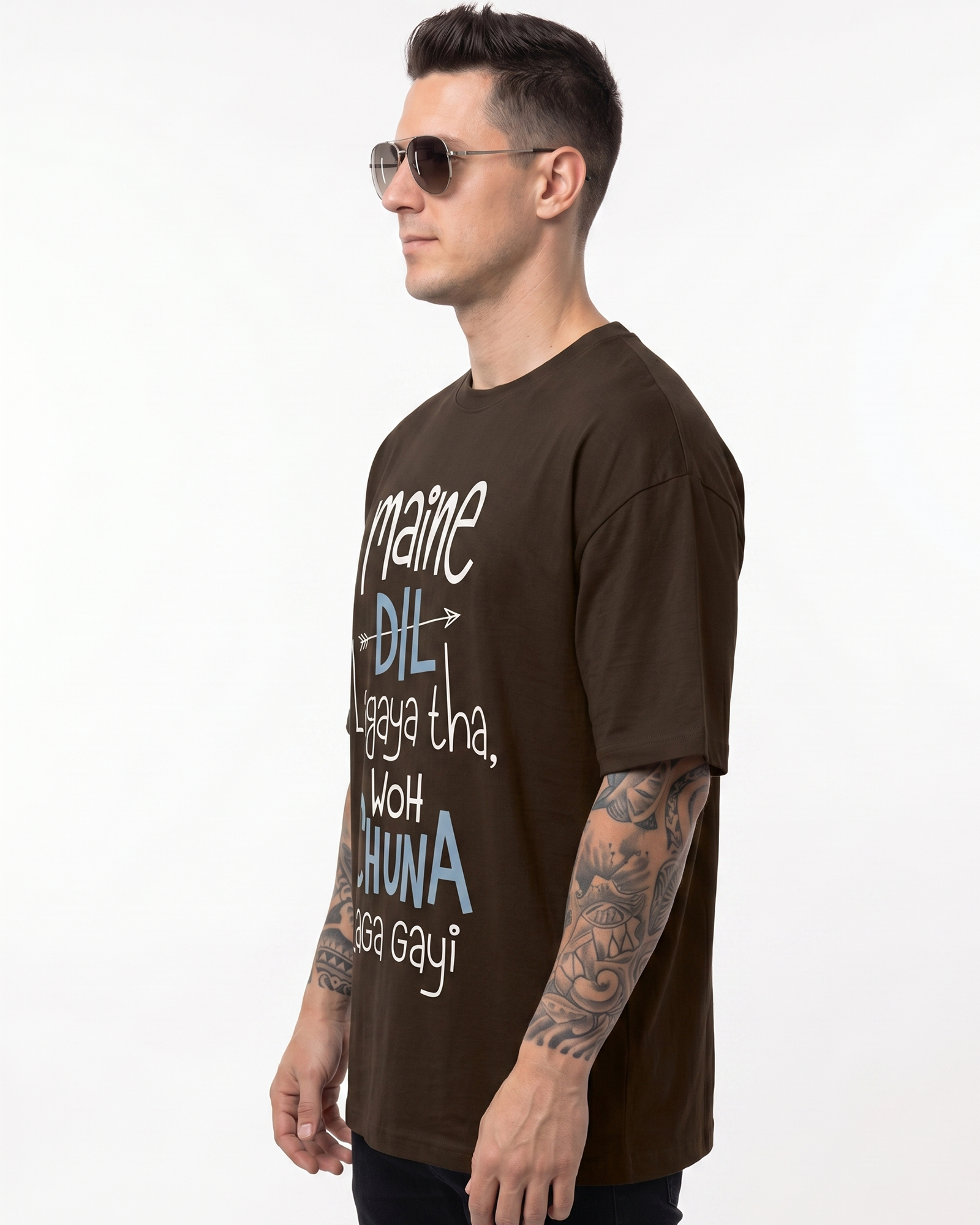 'Maine Dil Lagaya Tha' Oversized T-Shirt for Men/Women