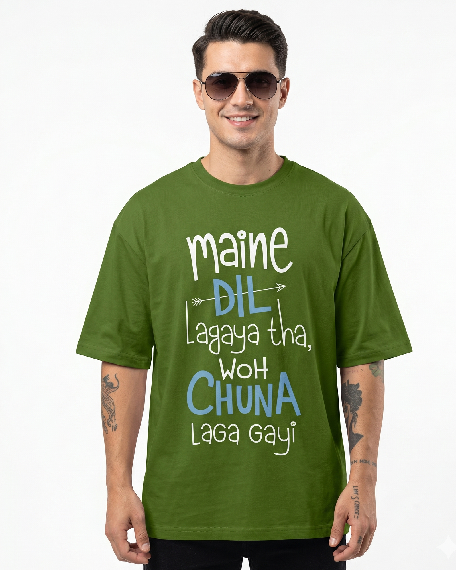 'Maine Dil Lagaya Tha' Oversized T-Shirt for Men/Women