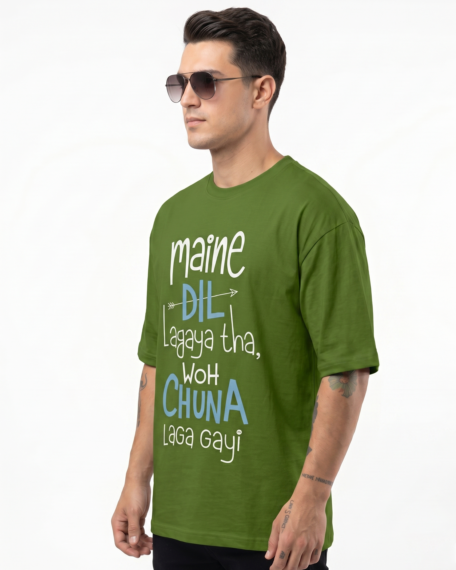 'Maine Dil Lagaya Tha' Oversized T-Shirt for Men/Women