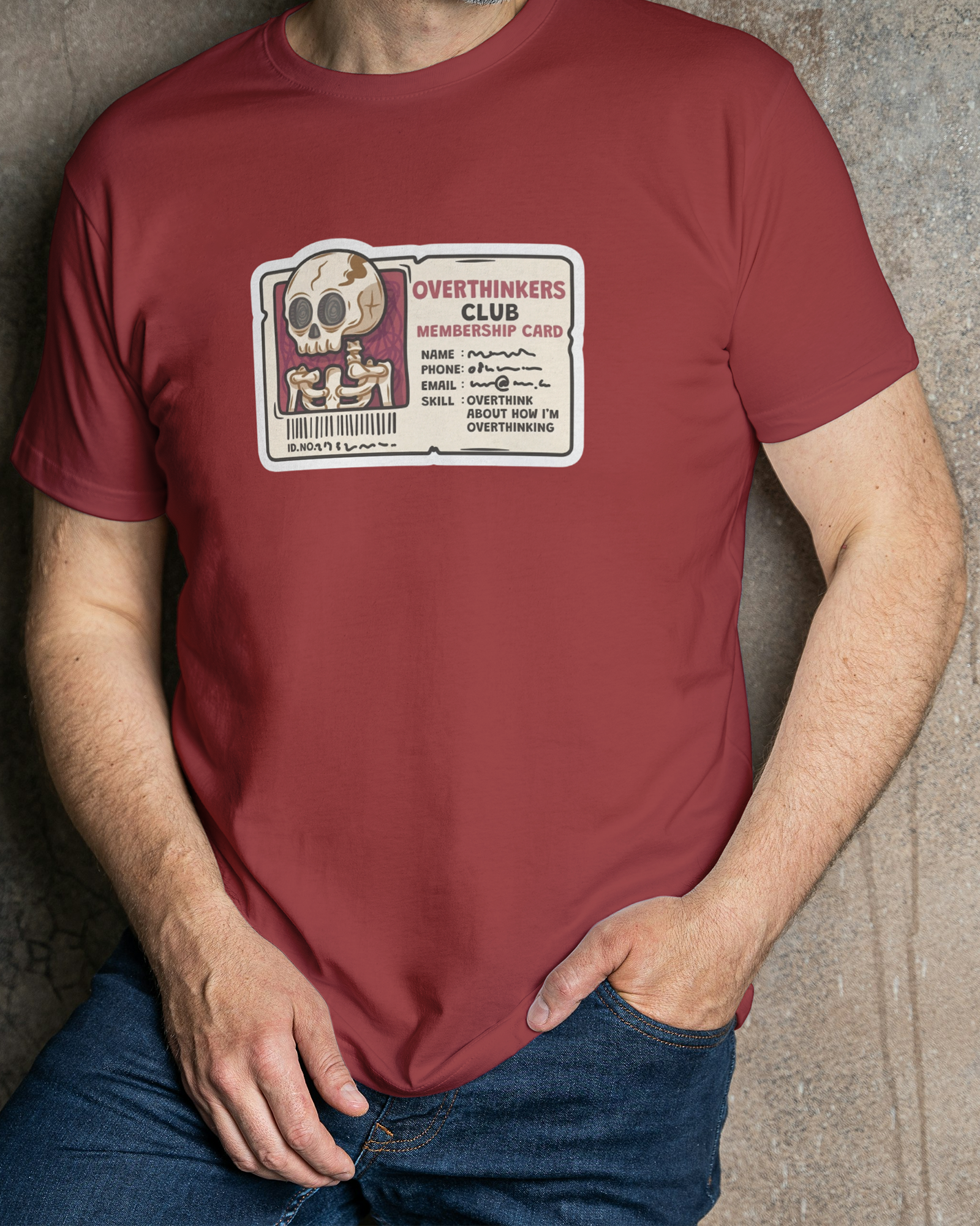 Overthinkers Club Regular Fit T-Shirt for Men/Women