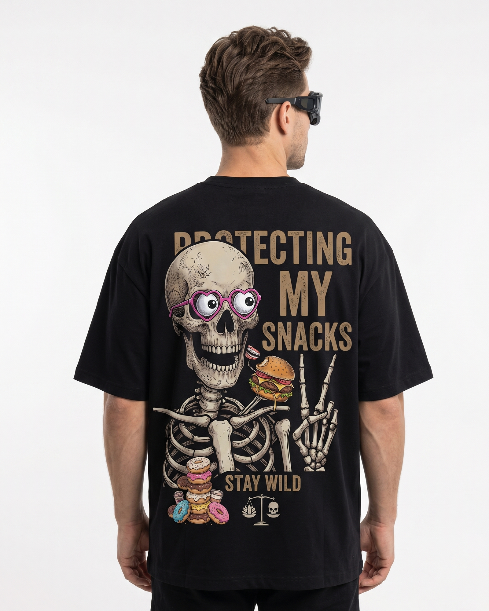 'Protecting My Snacks' Oversized T-Shirt for Men/Women