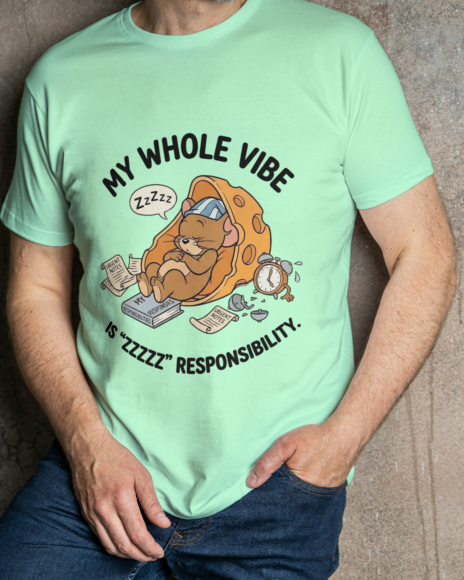 My Whole Vibe Regular Fit T-Shirt for Men/Women