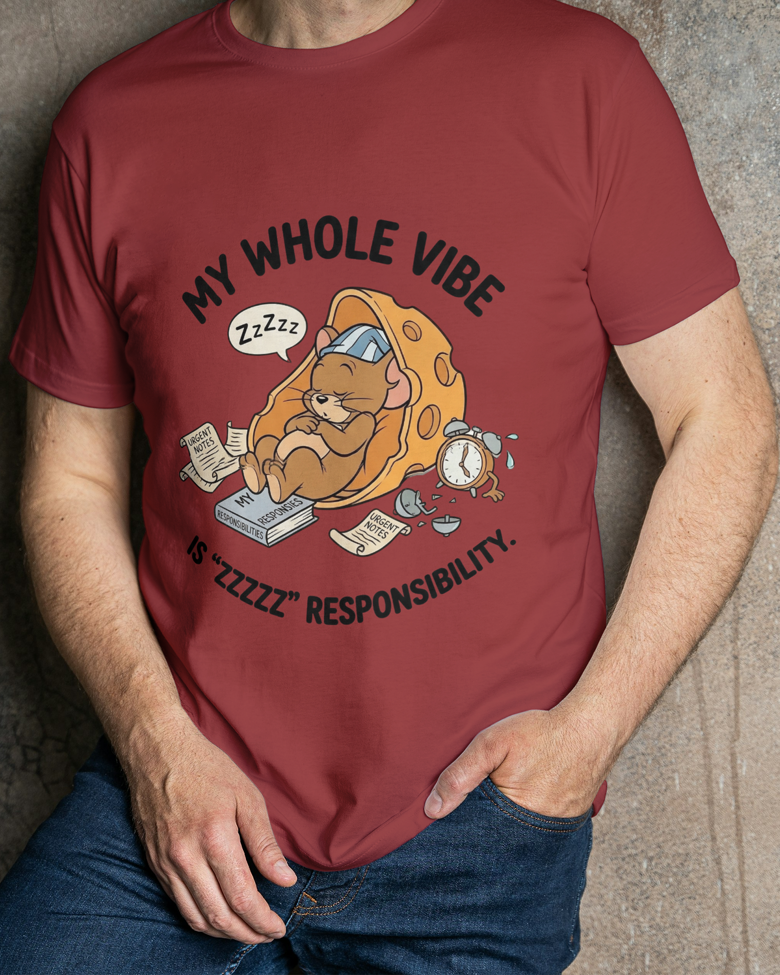 My Whole Vibe Regular Fit T-Shirt for Men/Women