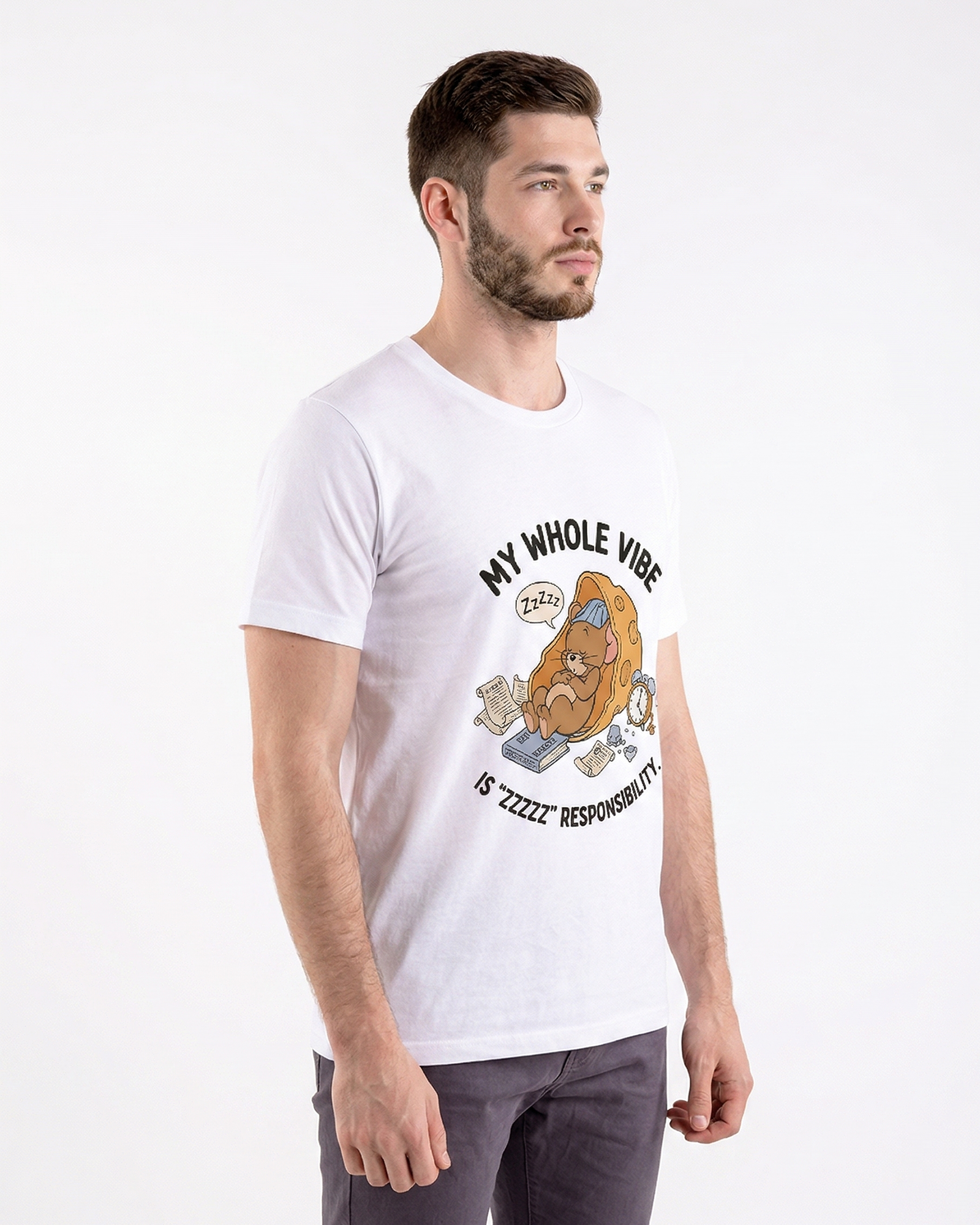 My Whole Vibe Regular Fit T-Shirt for Men/Women