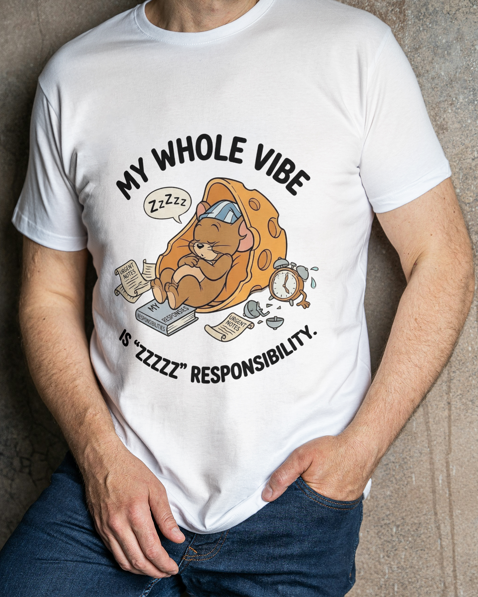 My Whole Vibe Regular Fit T-Shirt for Men/Women