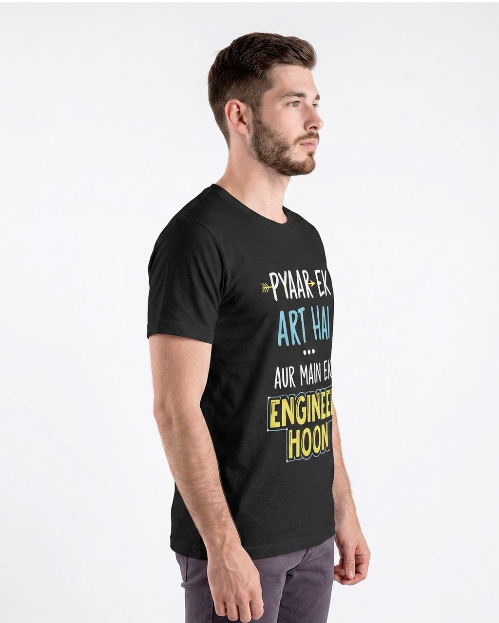 'Pyar Ek Art Hai' Regular Fit T-Shirt for Men/Women
