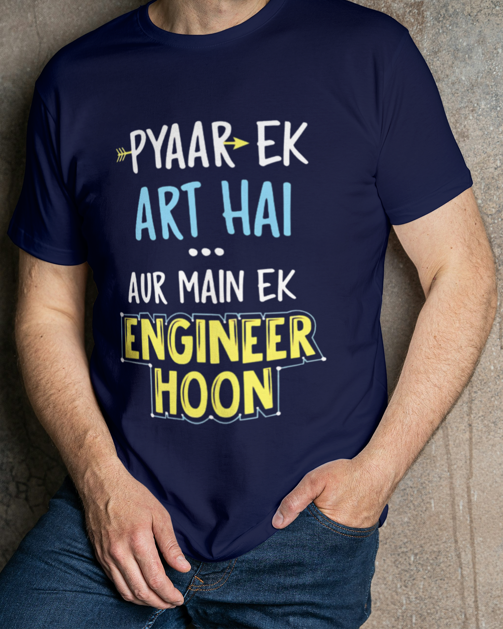 'Pyar Ek Art Hai' Regular Fit T-Shirt for Men/Women
