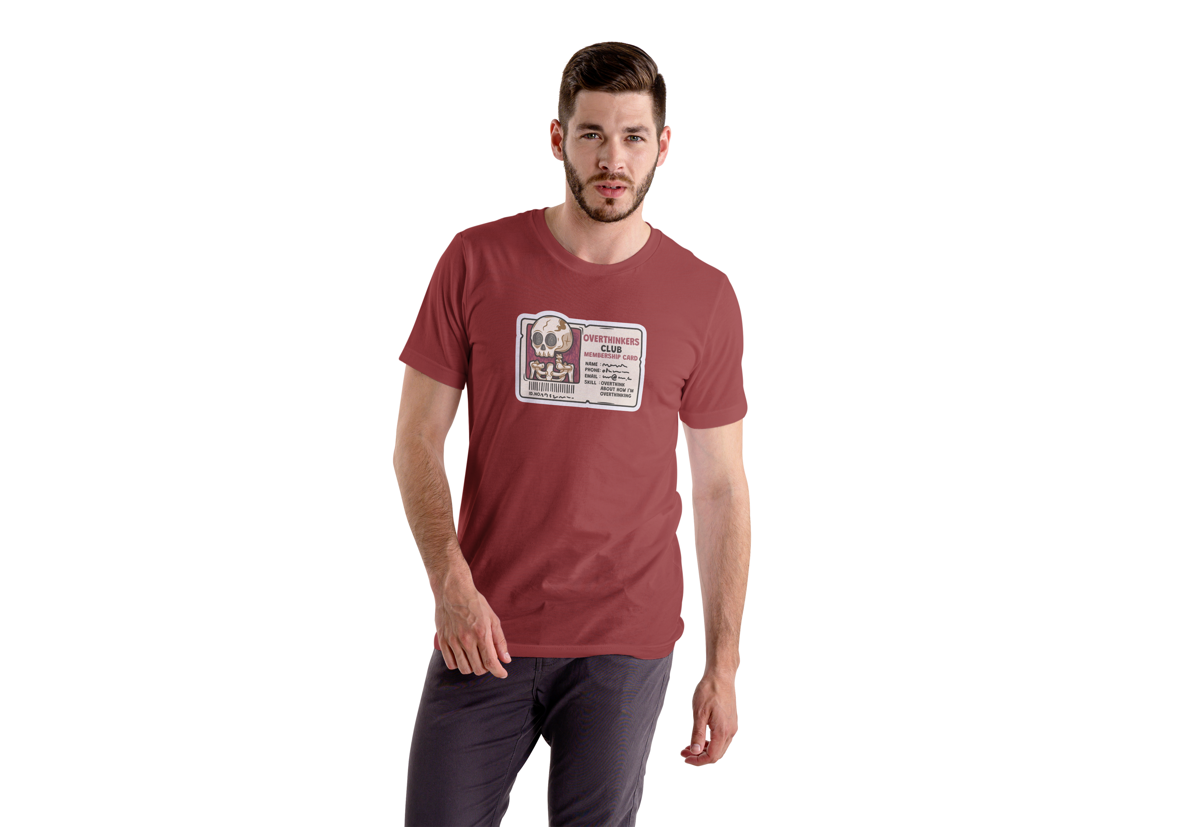 Overthinkers Club Regular Fit T-Shirt for Men/Women