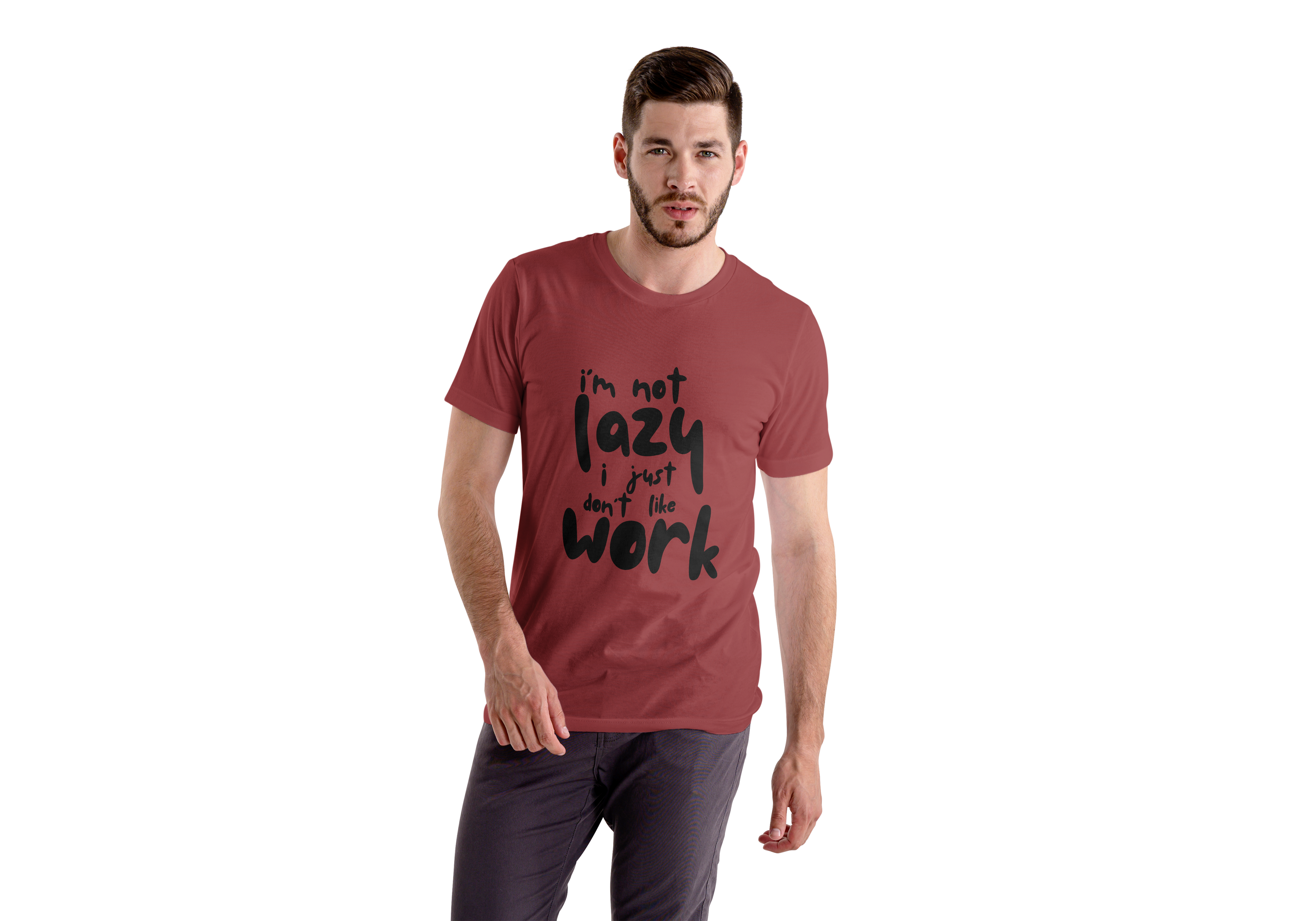 I'm Not Lazy Regular Fit T-Shirt for Men/Women