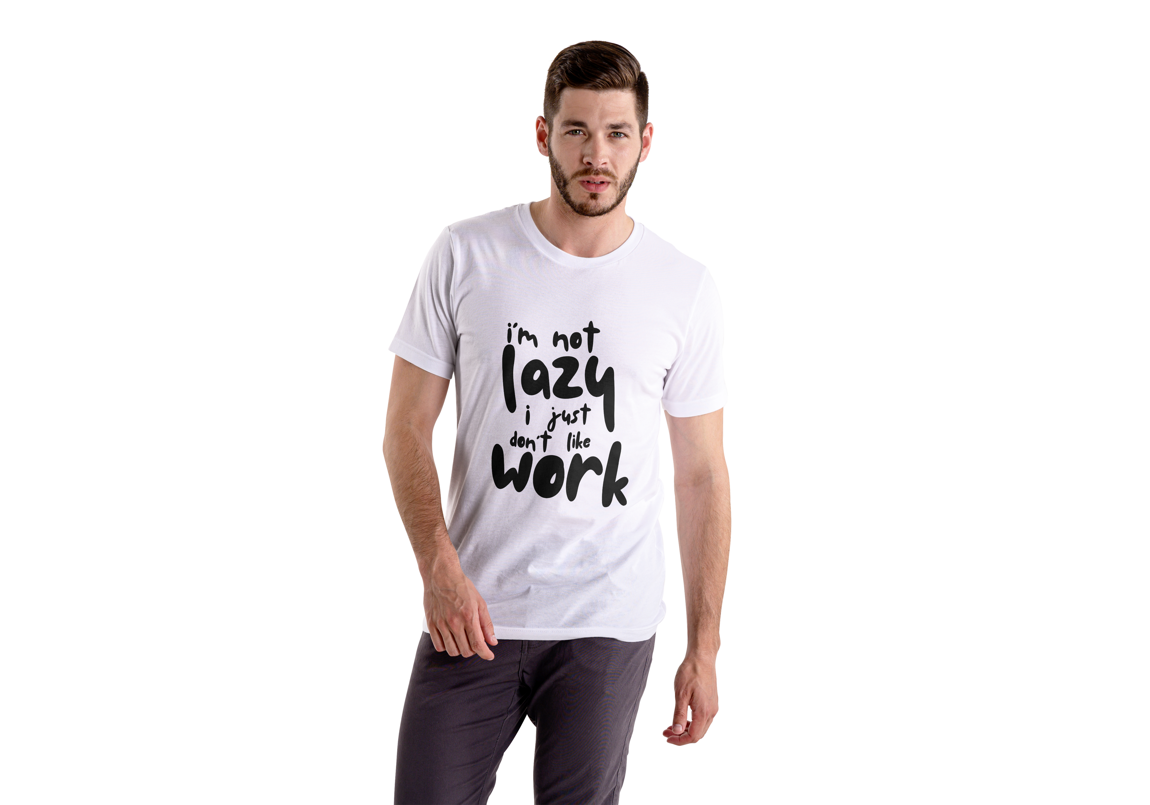 I'm Not Lazy Regular Fit T-Shirt for Men/Women
