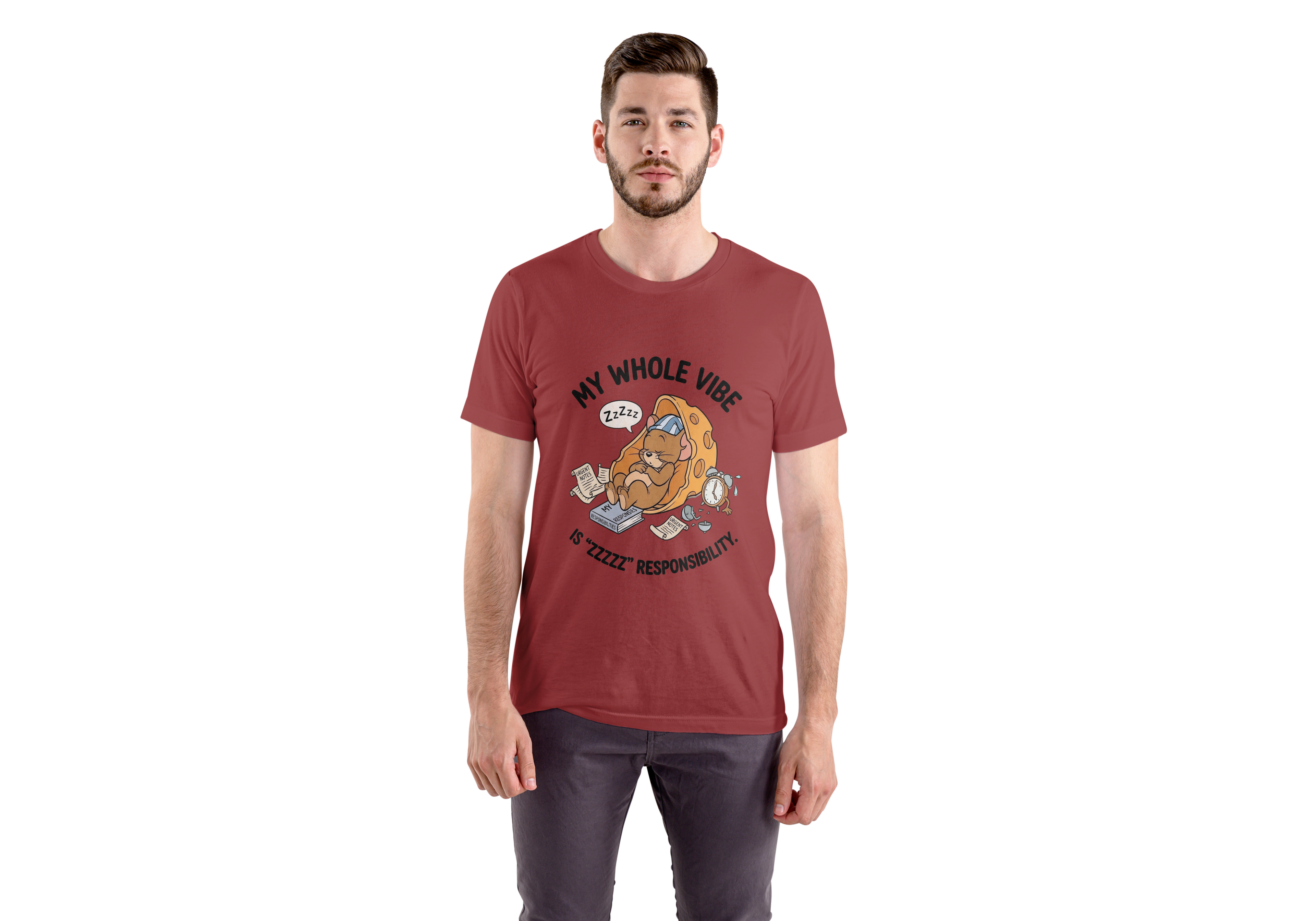 My Whole Vibe Regular Fit T-Shirt for Men/Women