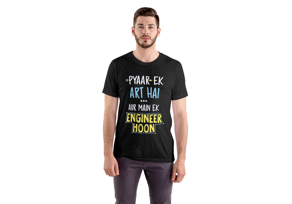'Pyar Ek Art Hai' Regular Fit T-Shirt for Men/Women
