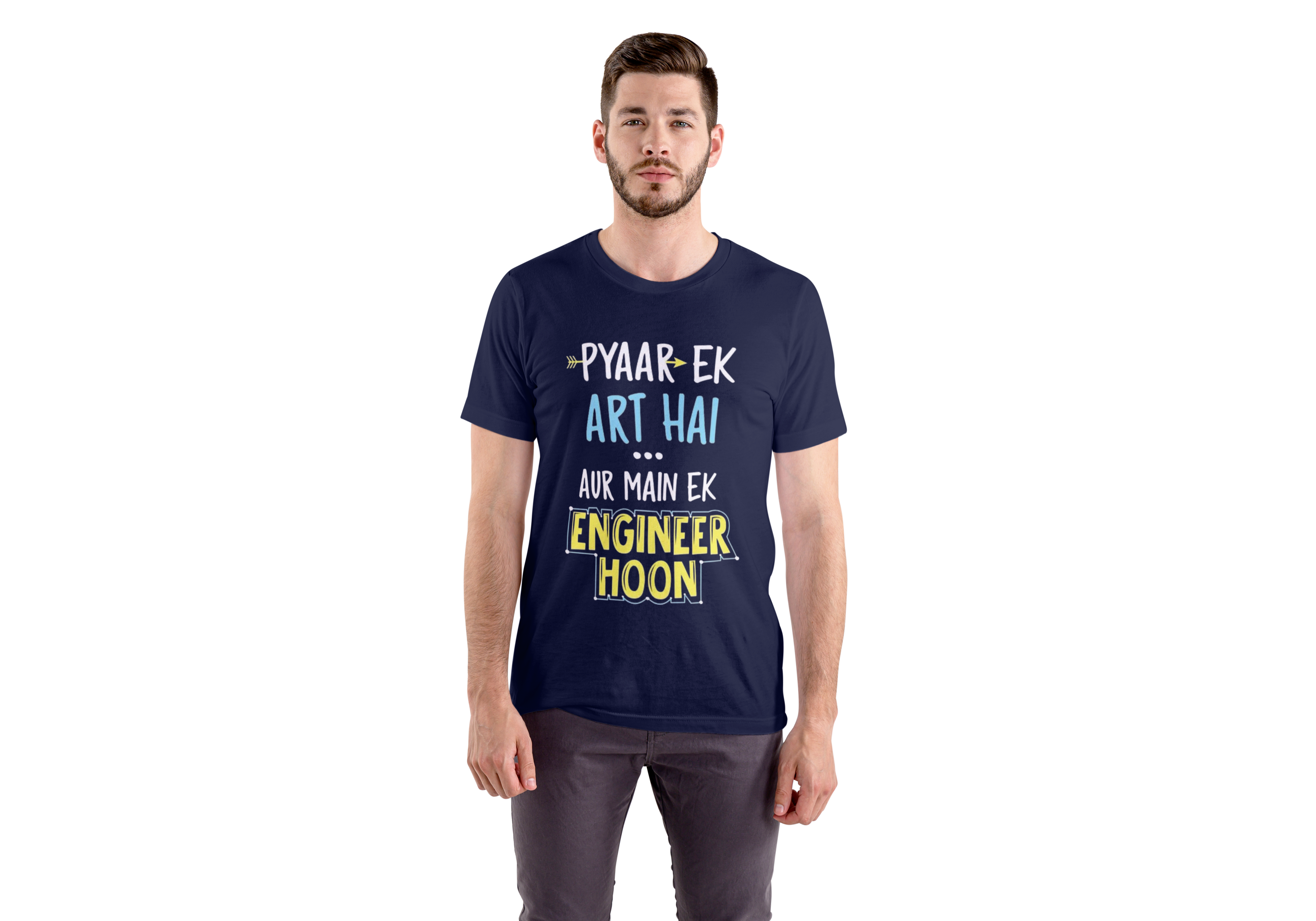 'Pyar Ek Art Hai' Regular Fit T-Shirt for Men/Women