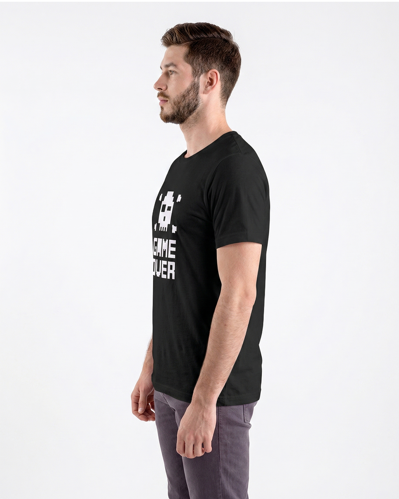 'Game Over' Regular Fit T-Shirt for Men/Women