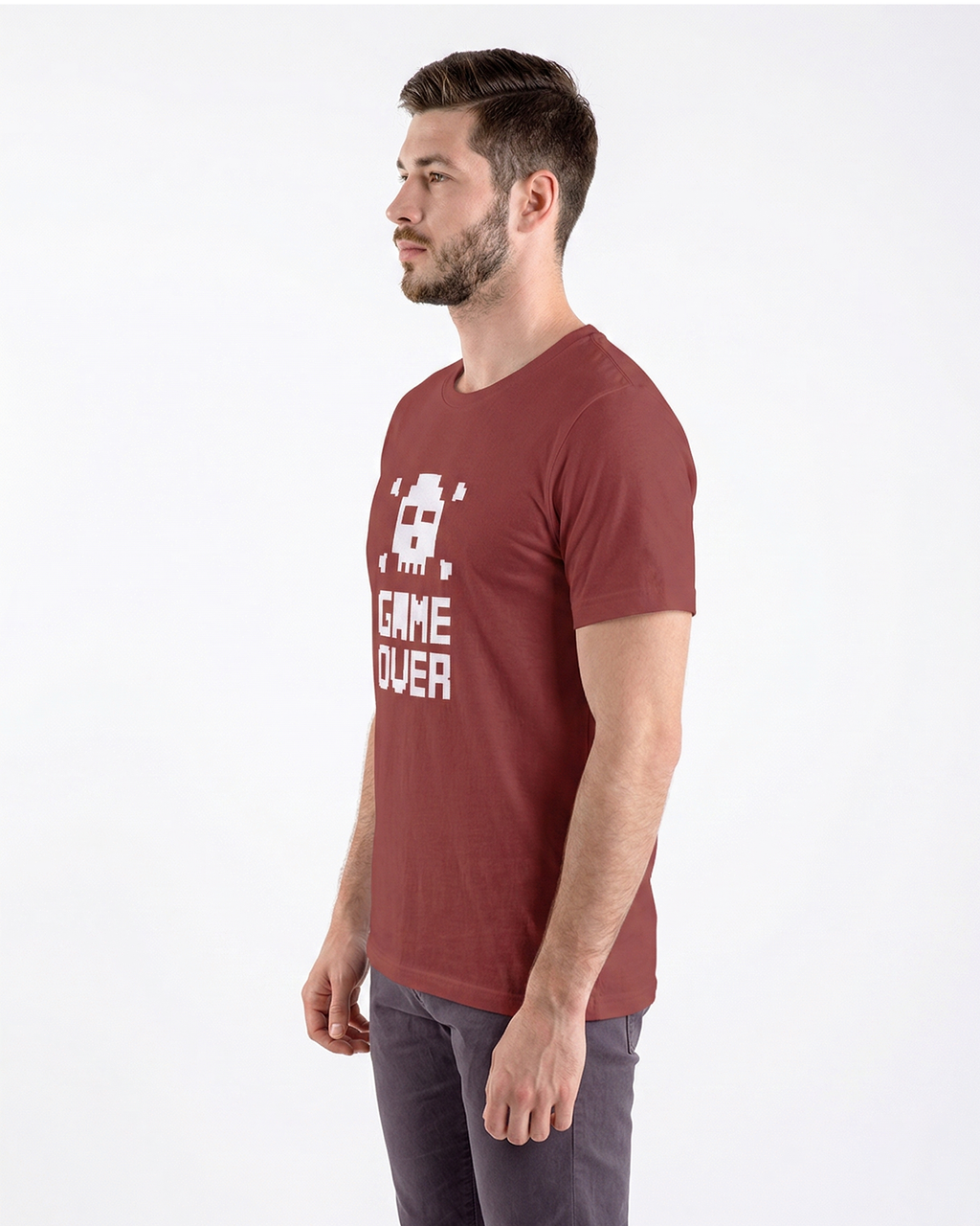 'Game Over' Regular Fit T-Shirt for Men/Women