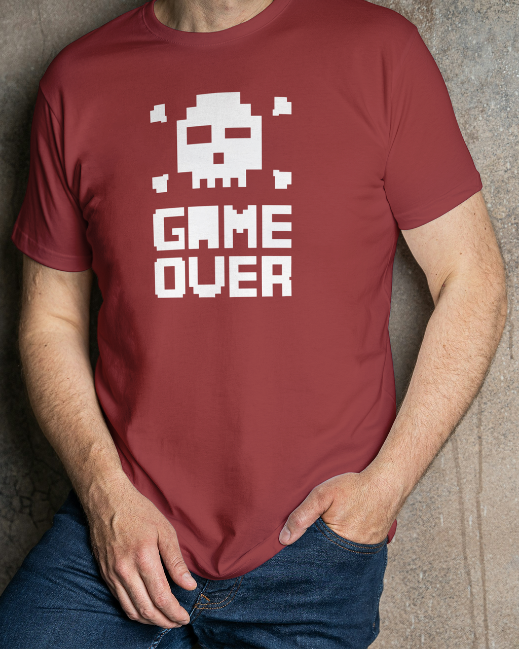 'Game Over' Regular Fit T-Shirt for Men/Women