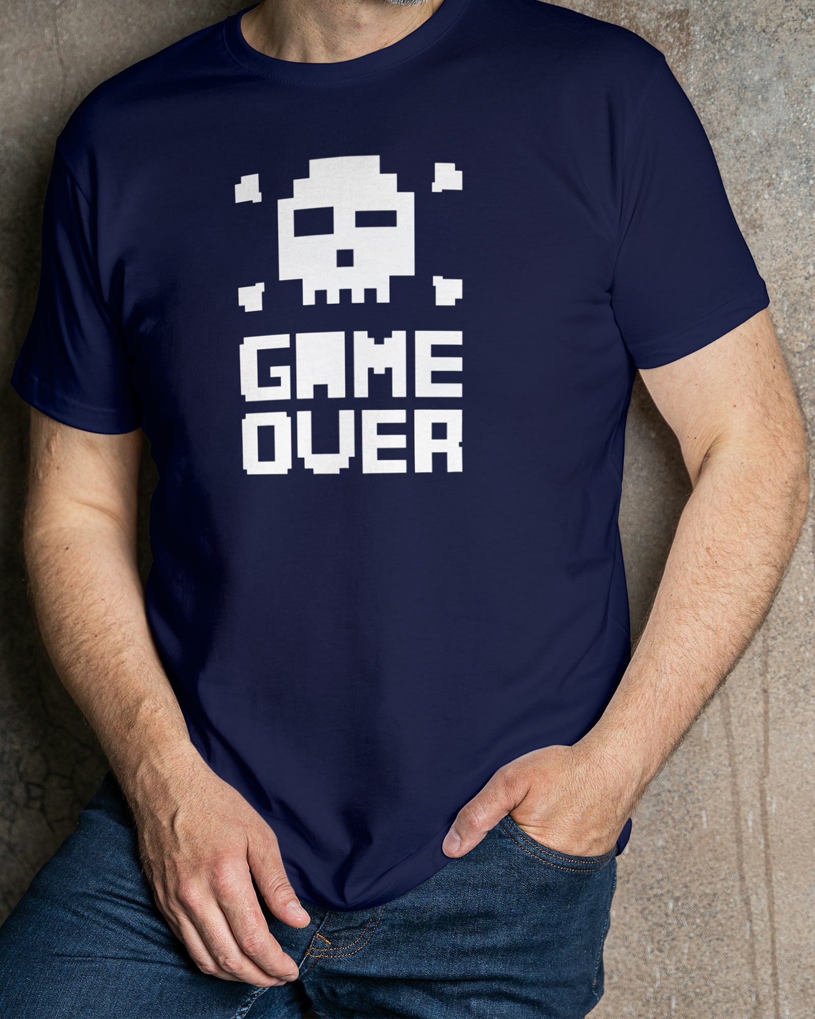 'Game Over' Regular Fit T-Shirt for Men/Women