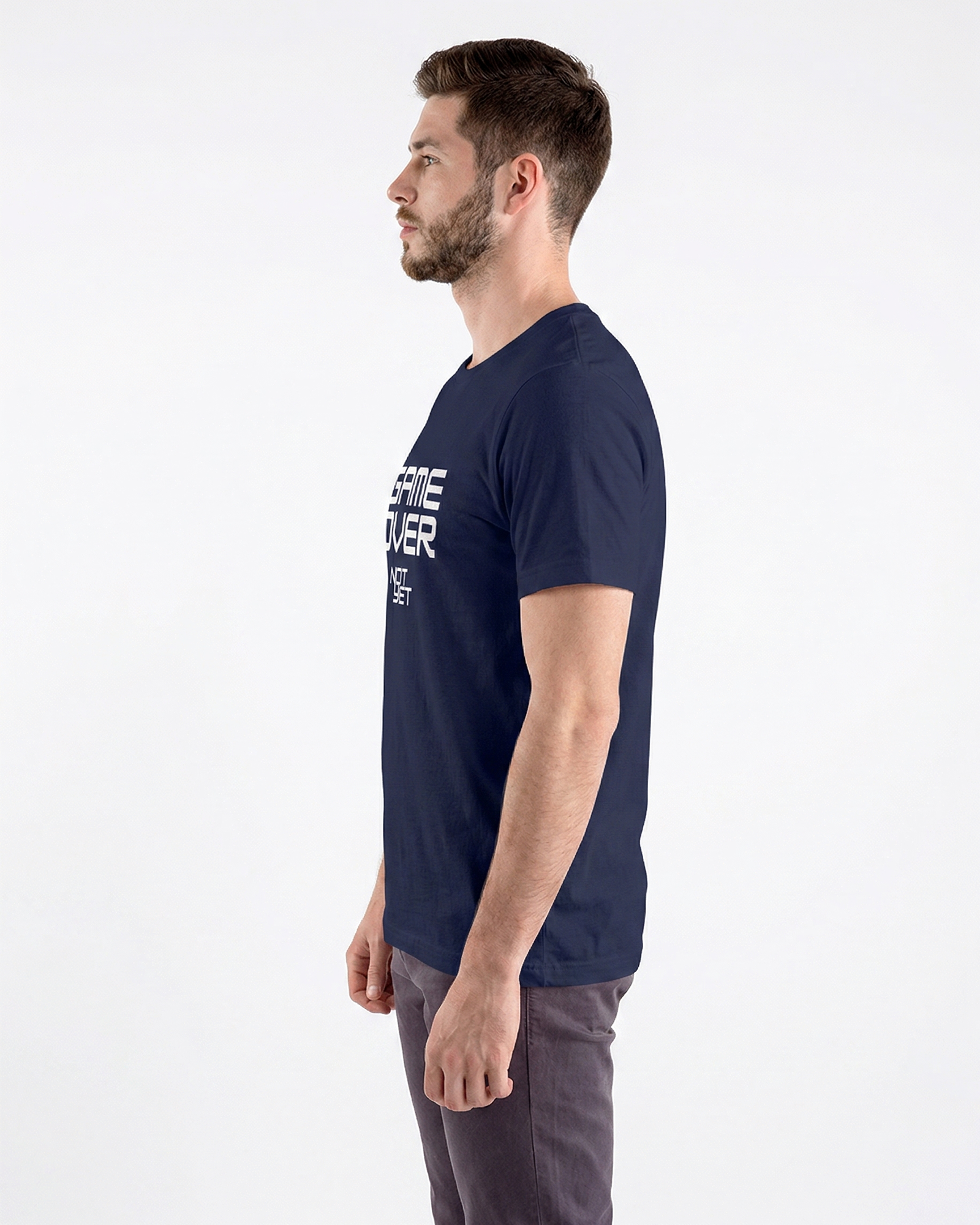 'Game Over Not Yet' Regular Fit T-Shirt for Men/Women