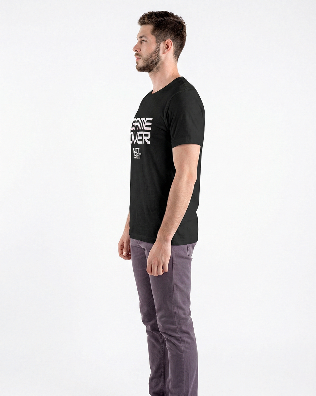 'Game Over Not Yet' Regular Fit T-Shirt for Men/Women