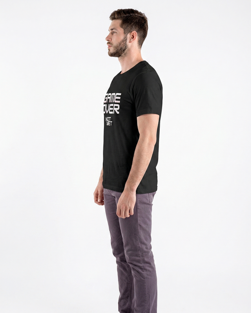 'Game Over Not Yet' Regular Fit T-Shirt for Men/Women