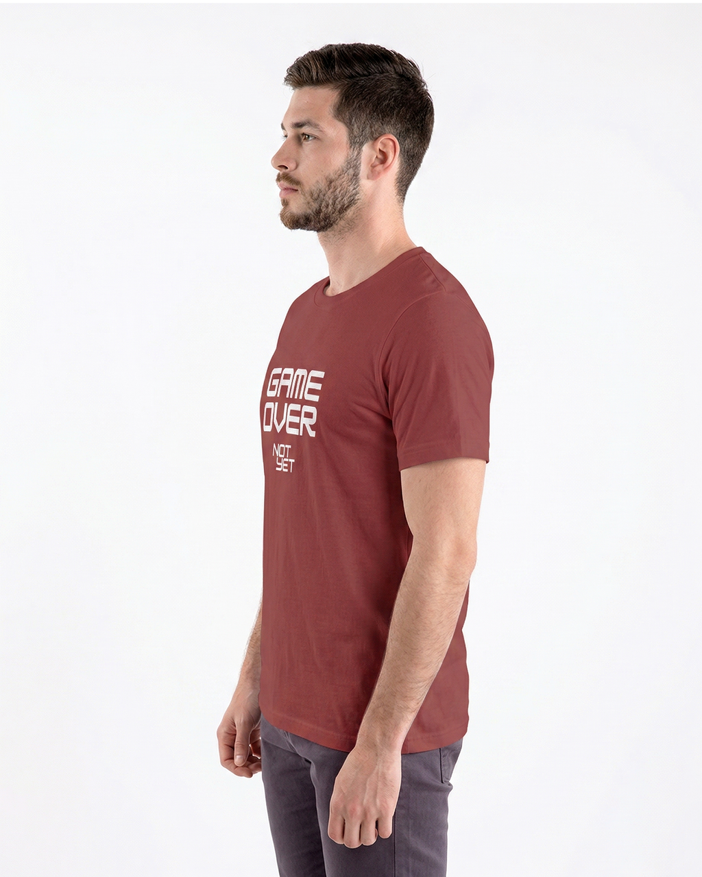 'Game Over Not Yet' Regular Fit T-Shirt for Men/Women