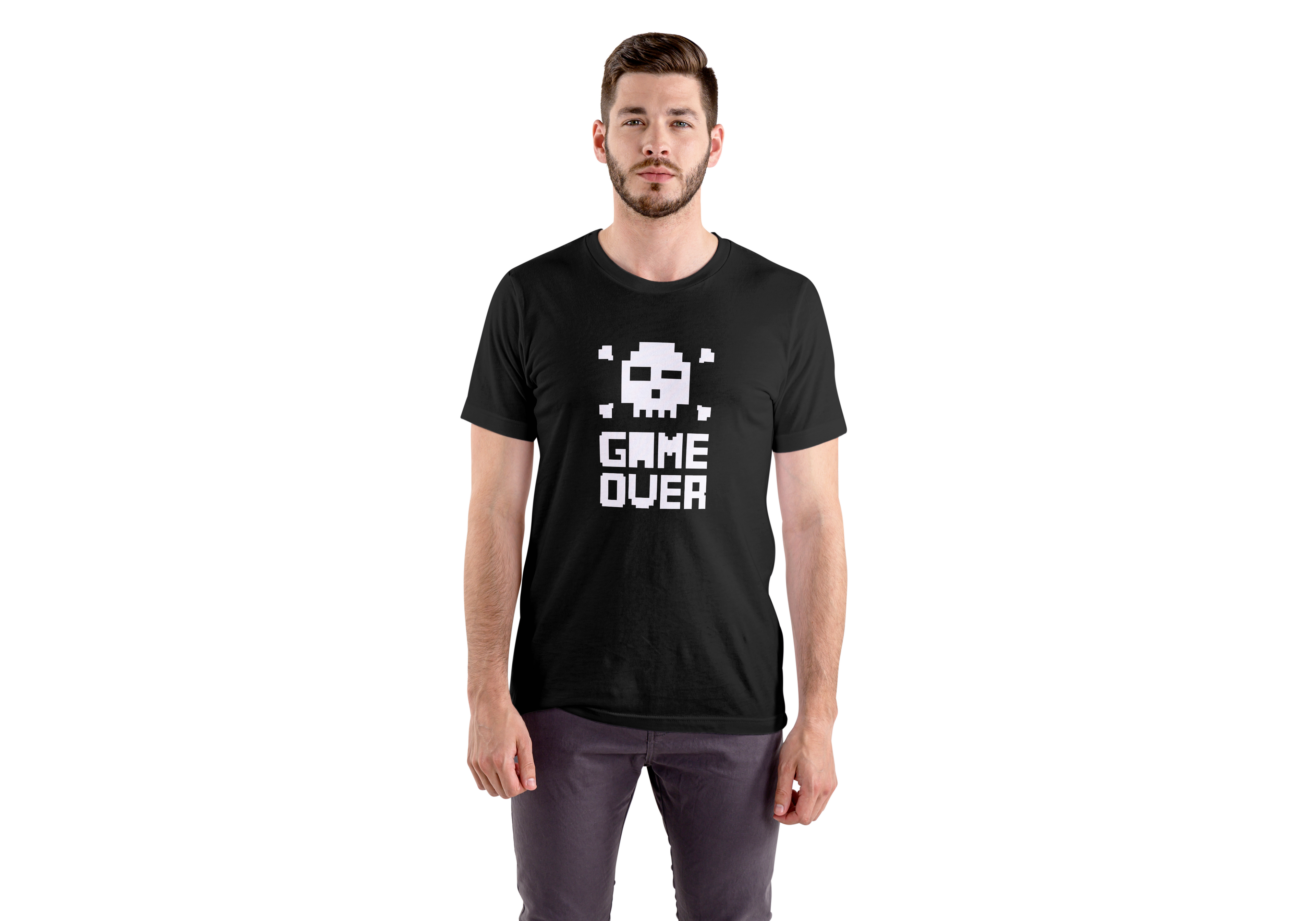 'Game Over' Regular Fit T-Shirt for Men/Women