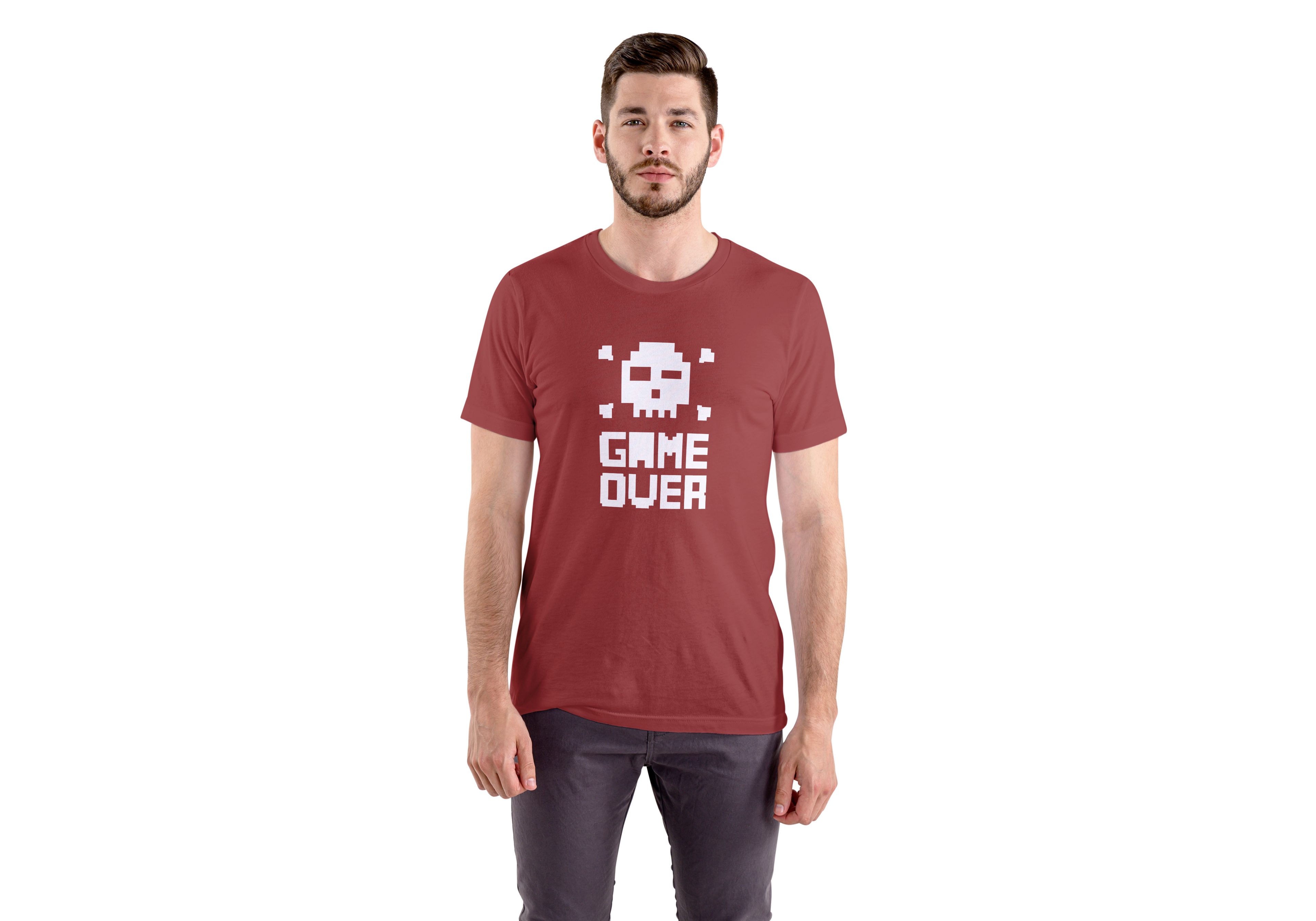 'Game Over' Regular Fit T-Shirt for Men/Women