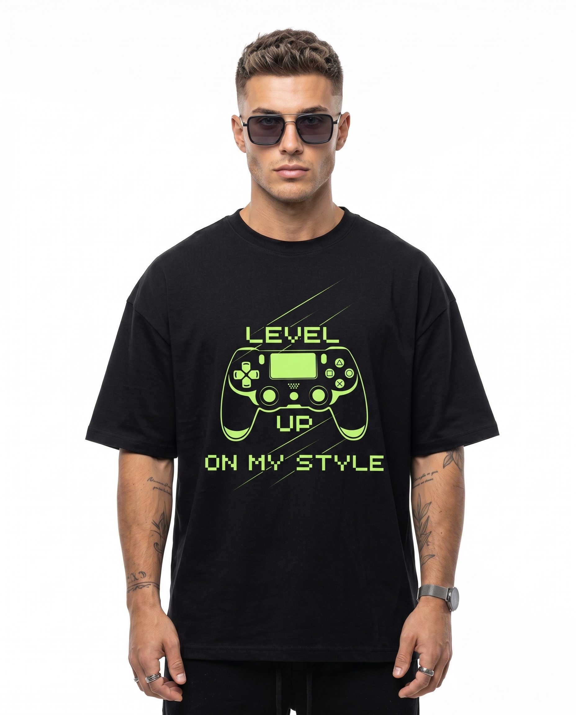 'Level Up On My Style' Oversized T-Shirt for Men/Women