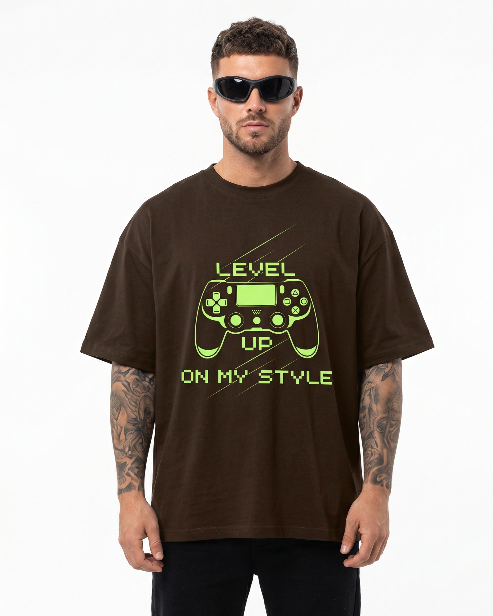 'Level Up On My Style' Oversized T-Shirt for Men/Women