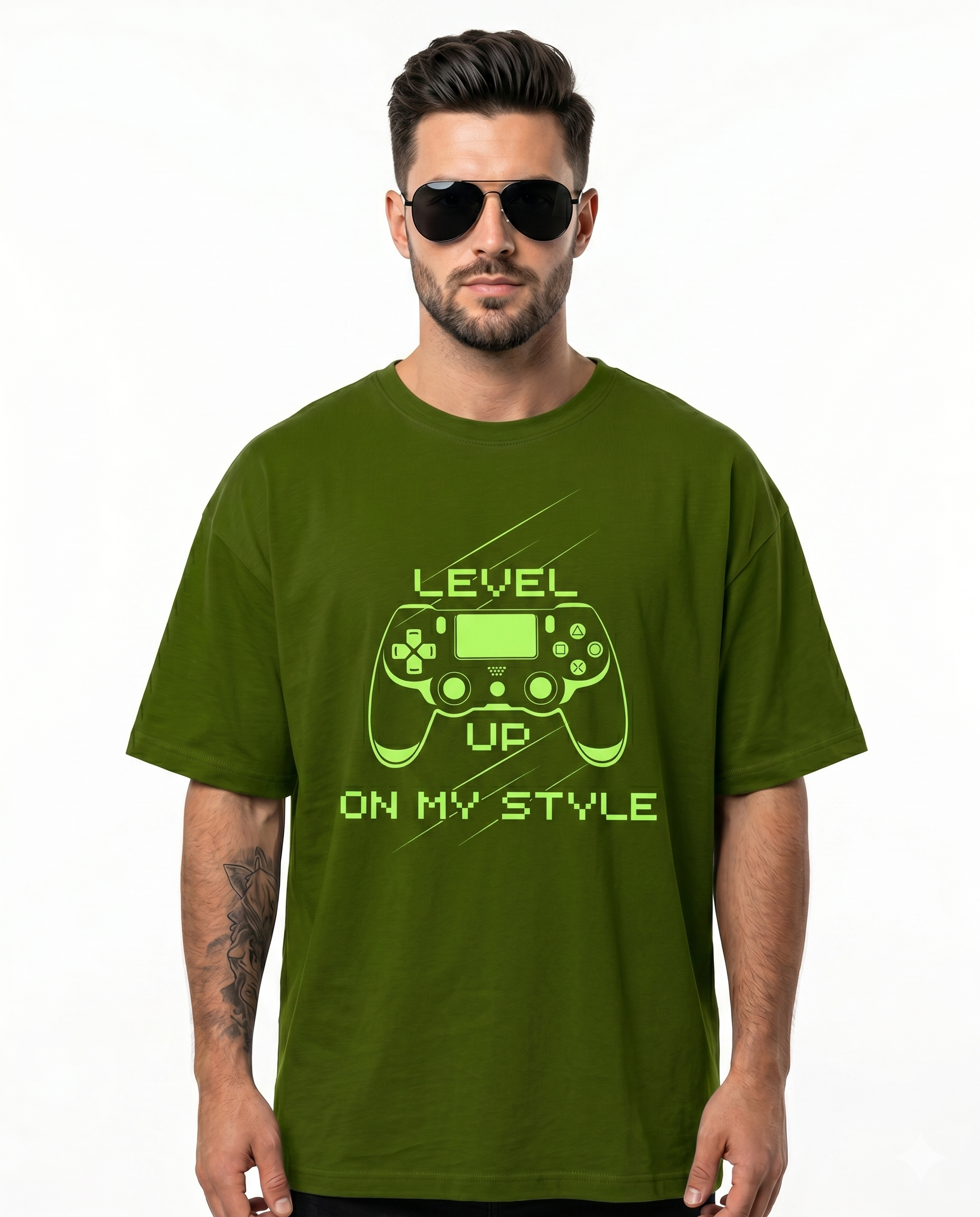 'Level Up On My Style' Oversized T-Shirt for Men/Women