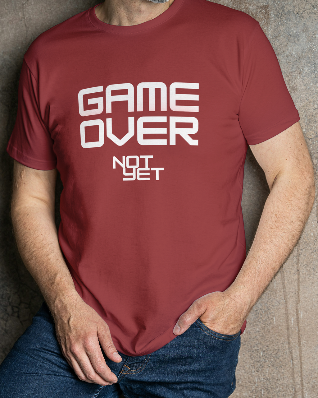 'Game Over Not Yet' Regular Fit T-Shirt for Men/Women