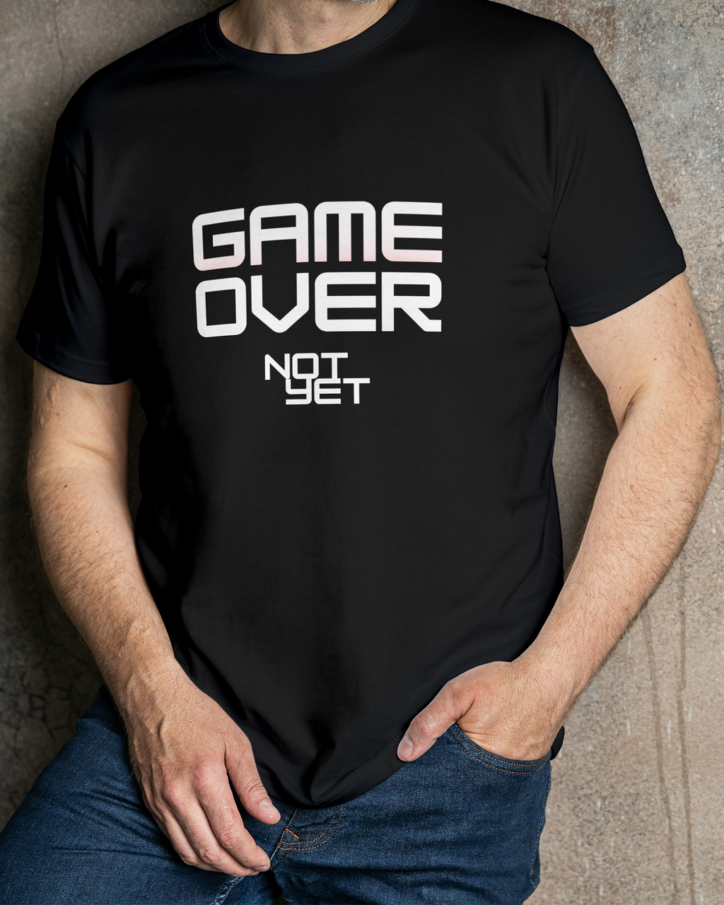 'Game Over Not Yet' Regular Fit T-Shirt for Men/Women