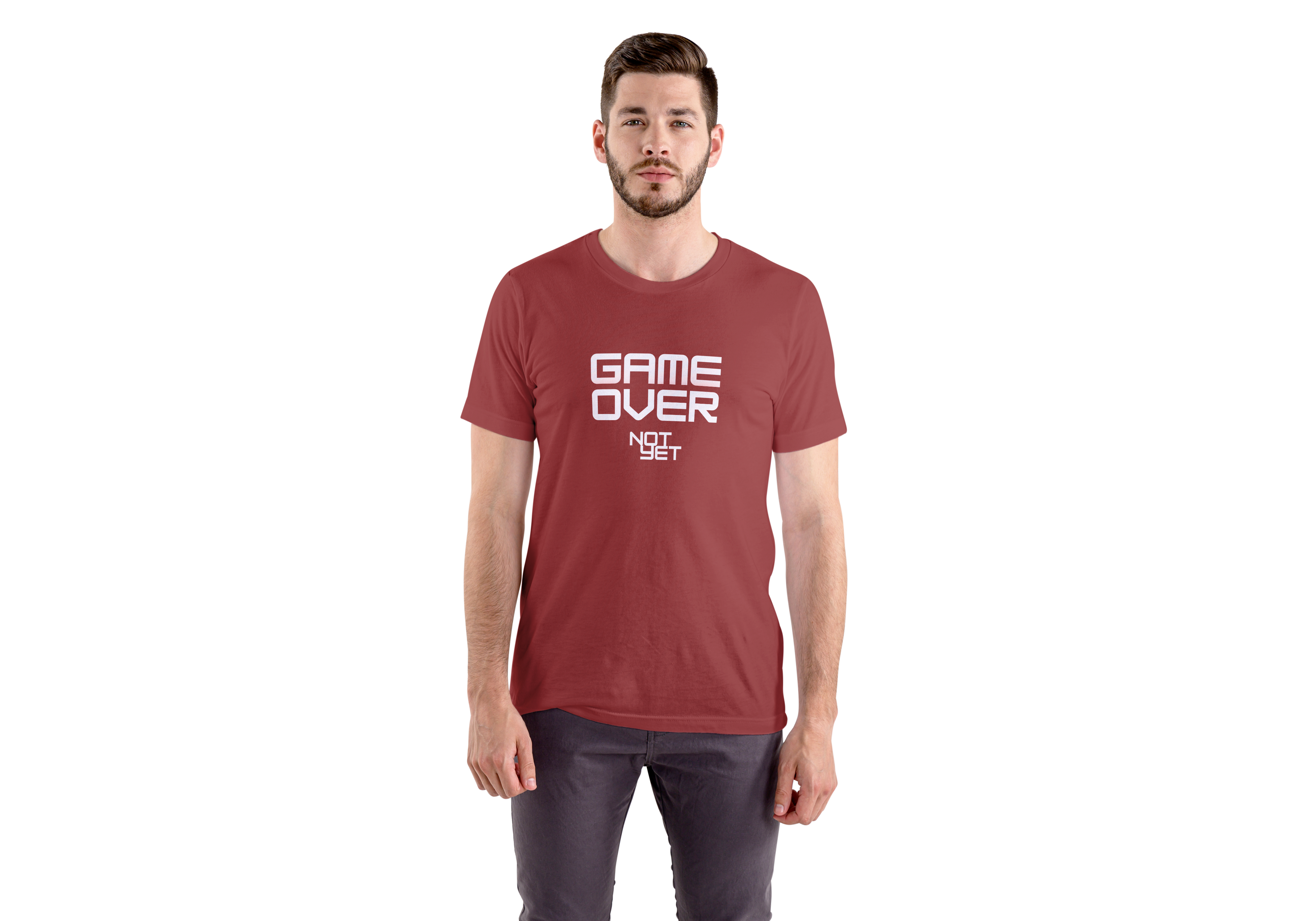 'Game Over Not Yet' Regular Fit T-Shirt for Men/Women