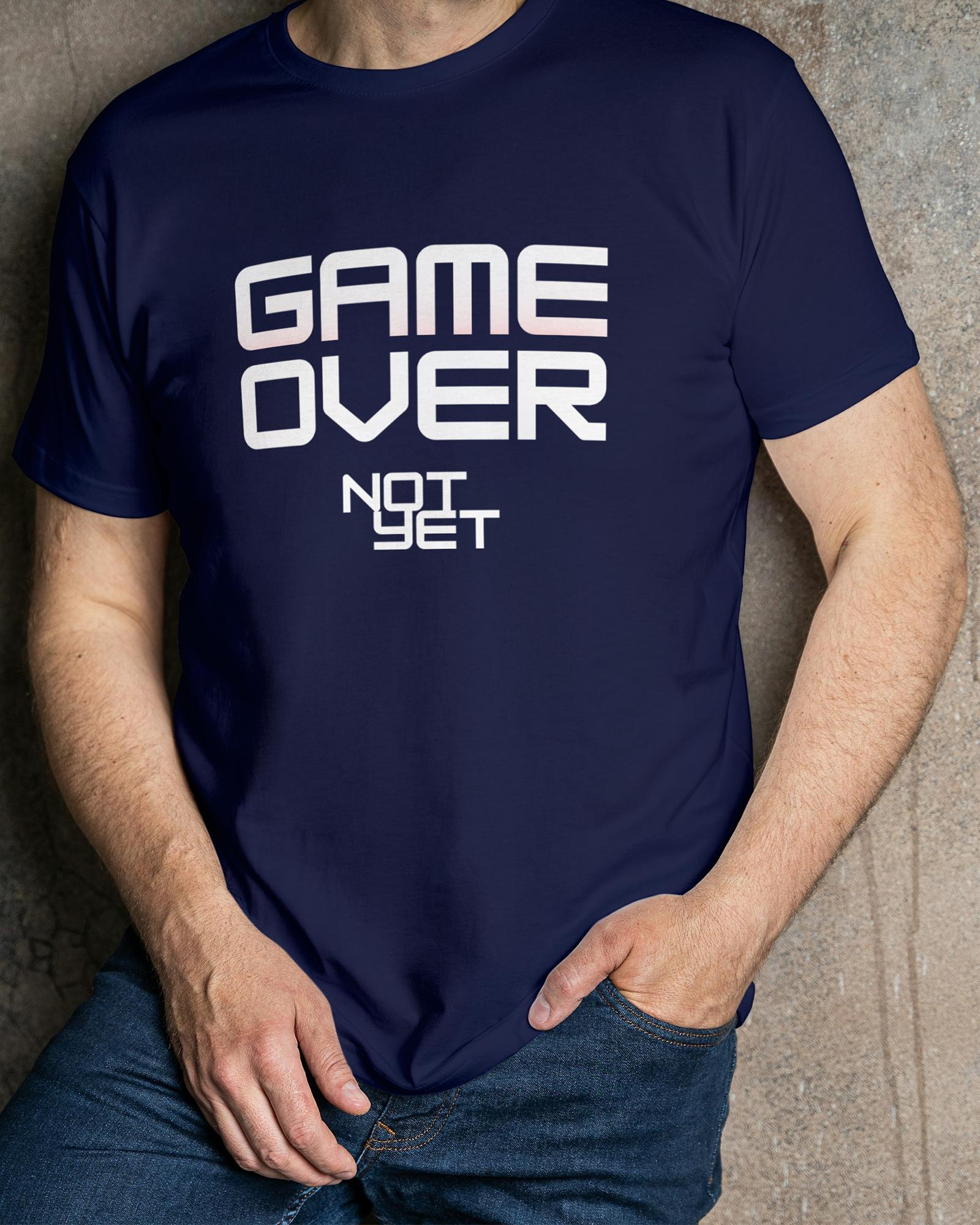 'Game Over Not Yet' Regular Fit T-Shirt for Men/Women