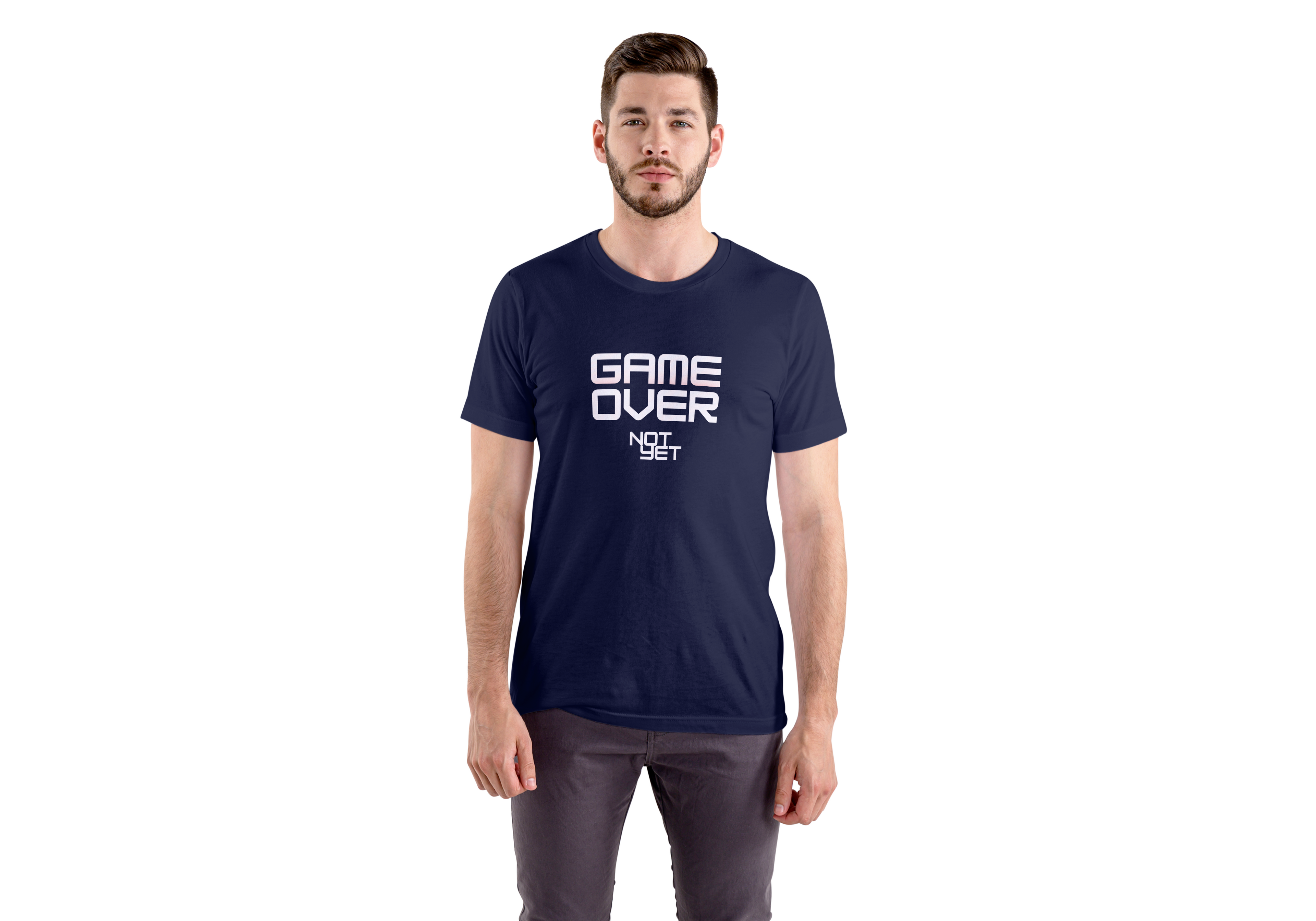 'Game Over Not Yet' Regular Fit T-Shirt for Men/Women