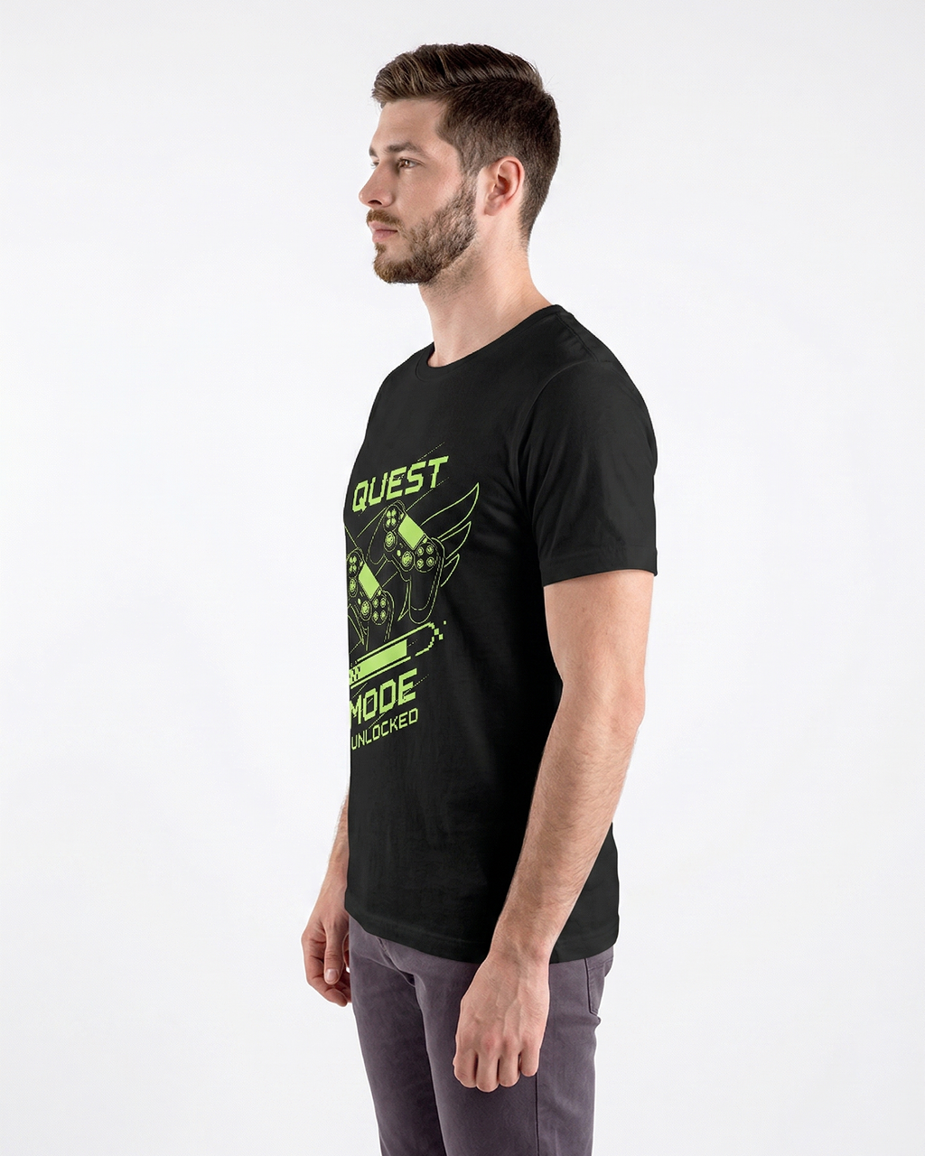 'Quest' Regular Fit T-Shirt for Men/Women