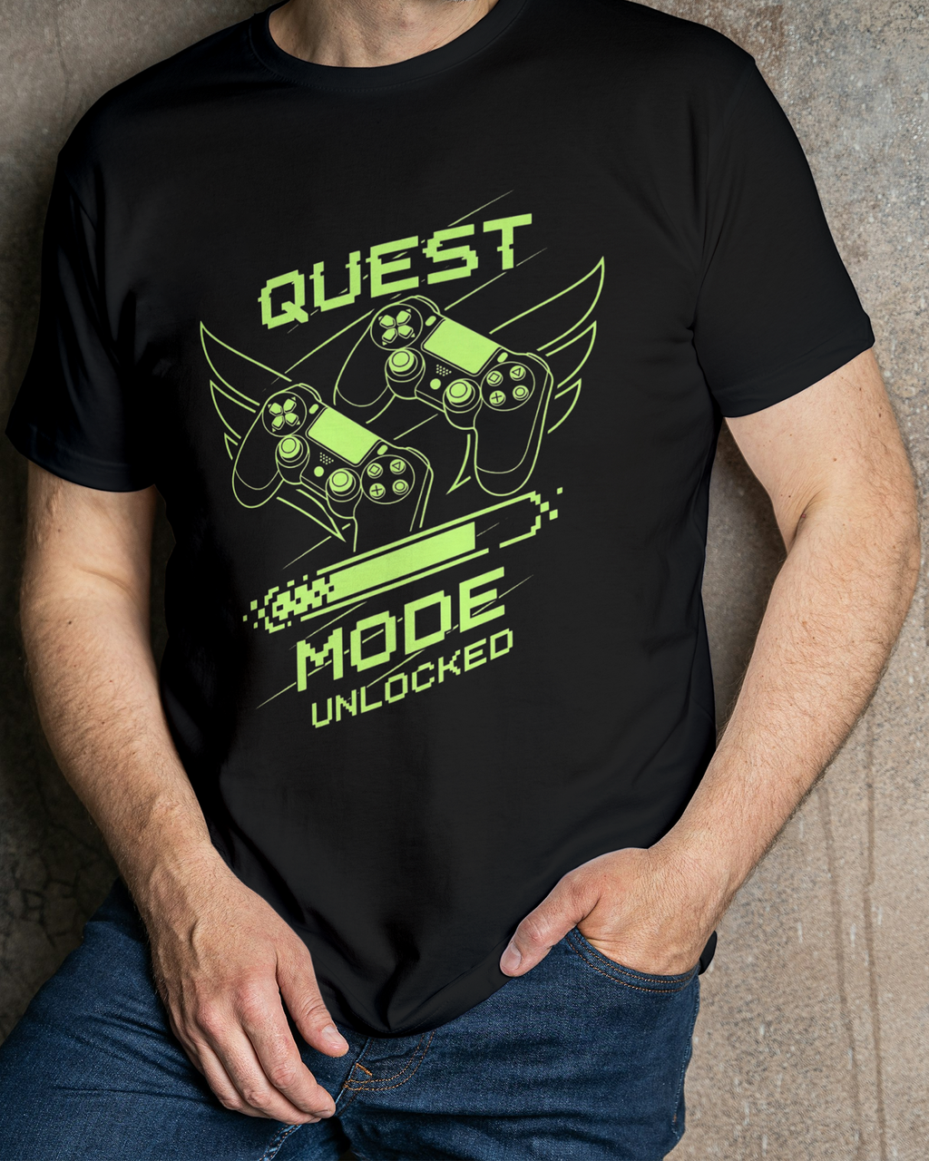 'Quest' Regular Fit T-Shirt for Men/Women