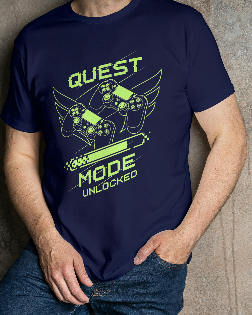 'Quest' Regular Fit T-Shirt for Men/Women