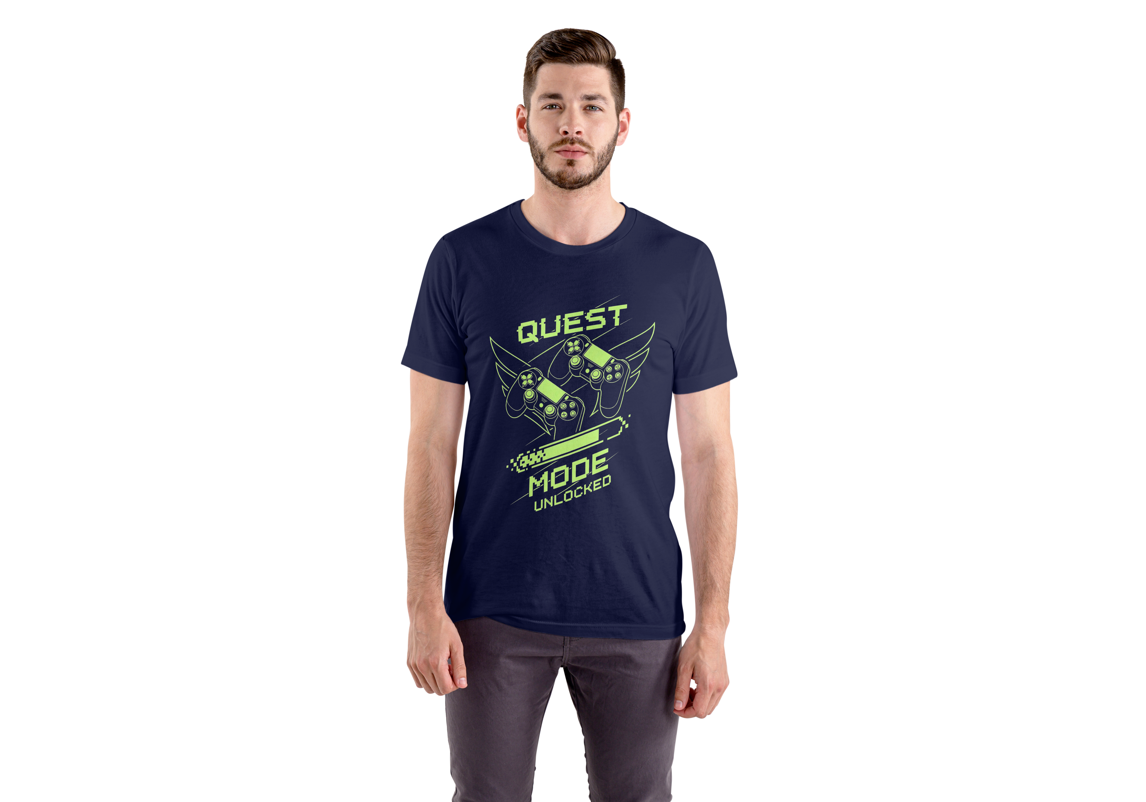 'Quest' Regular Fit T-Shirt for Men/Women