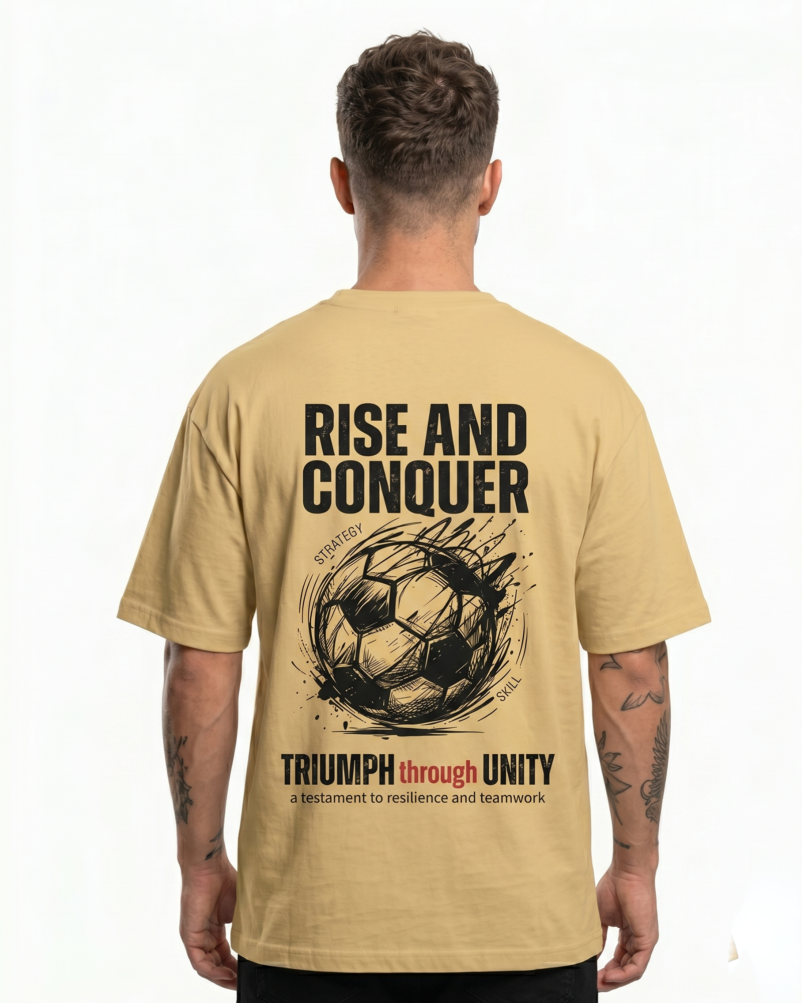 'Rise And Conquer' Oversized T-Shirt for Men/Women