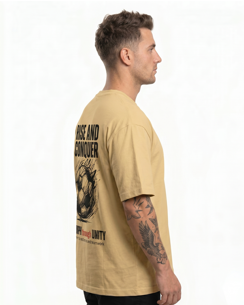 'Rise And Conquer' Oversized T-Shirt for Men/Women