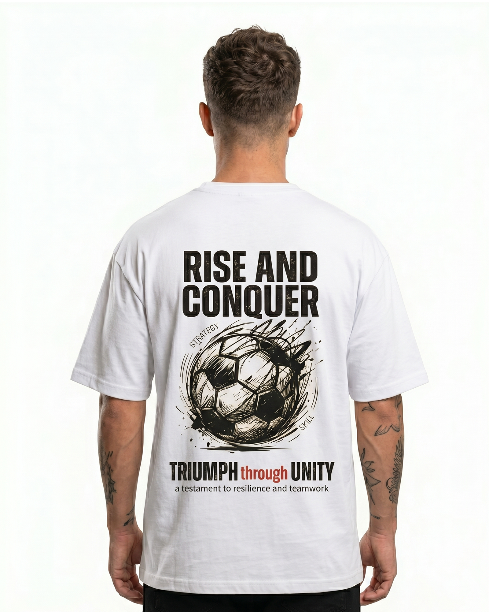 'Rise And Conquer' Oversized T-Shirt for Men/Women