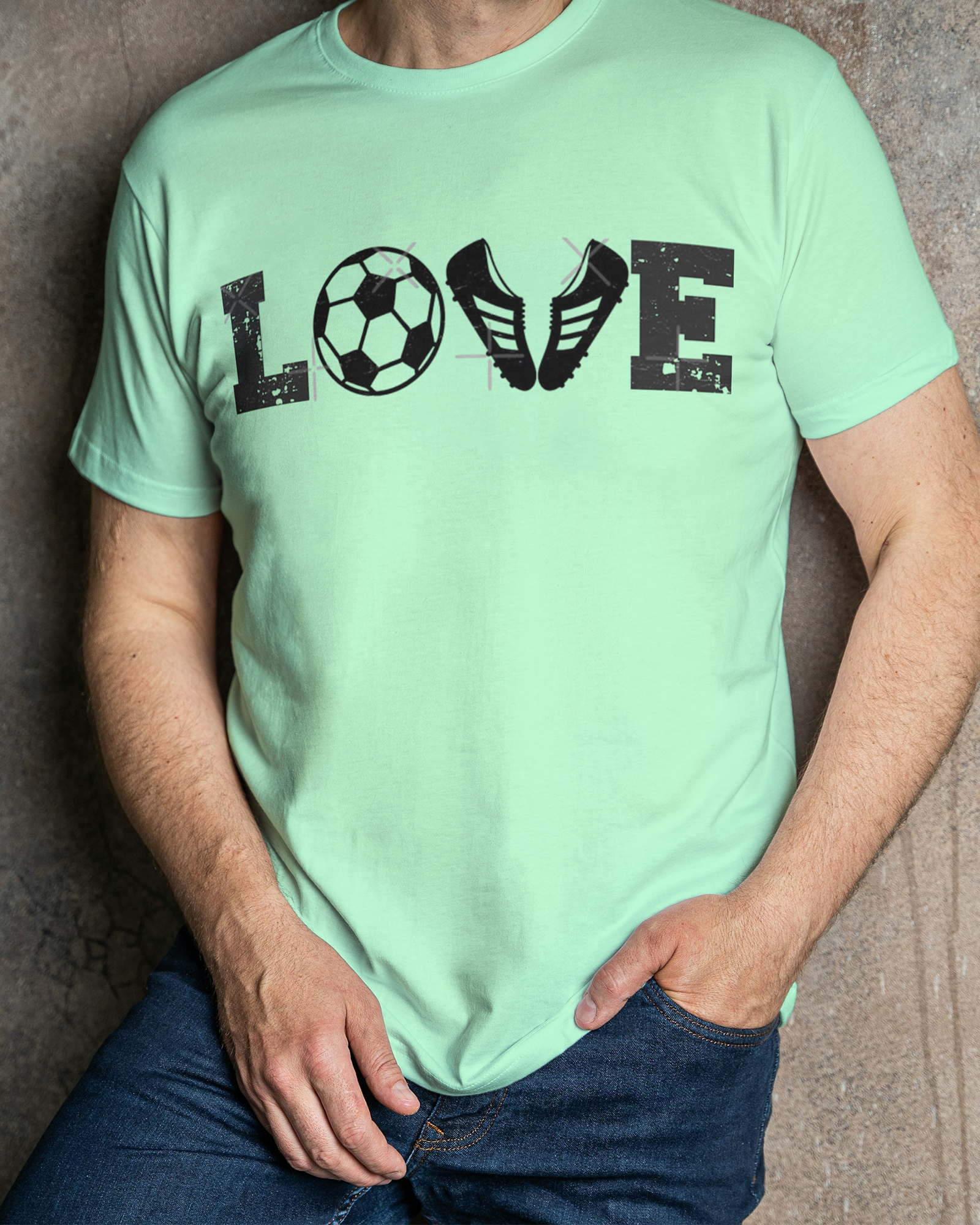 'LOVE' Regular Fit T-Shirt for Men/Women
