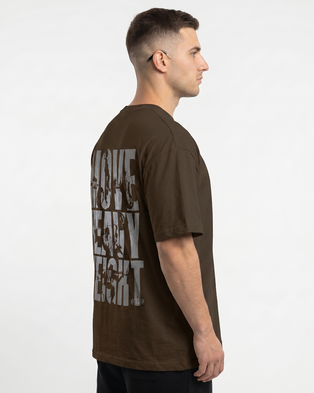 'Move Heavy Weight' Oversized T-Shirt for Men/Women