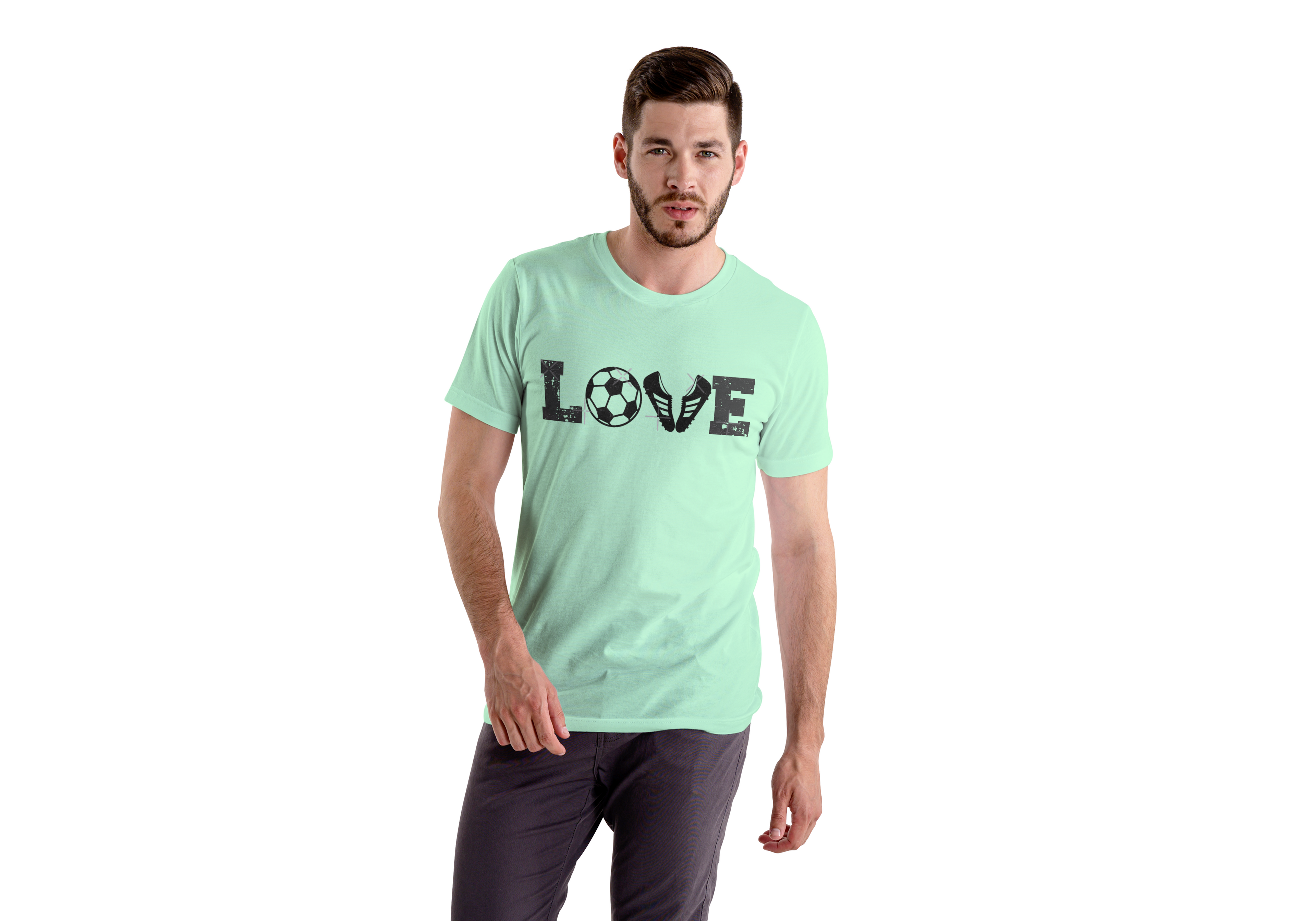 'LOVE' Regular Fit T-Shirt for Men/Women