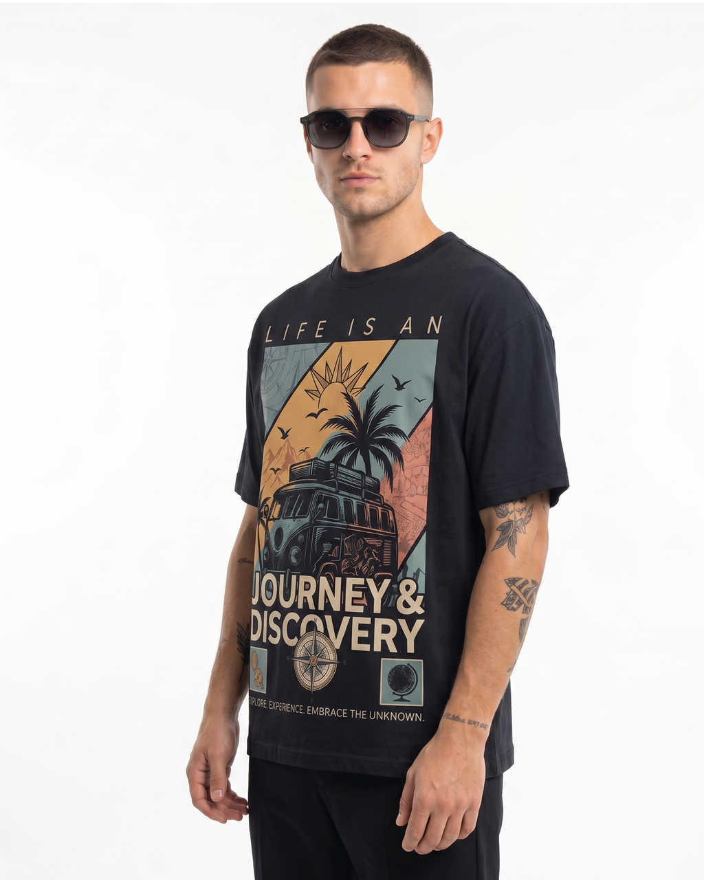'Life is An Journey' Oversized T-Shirt for Men/Women